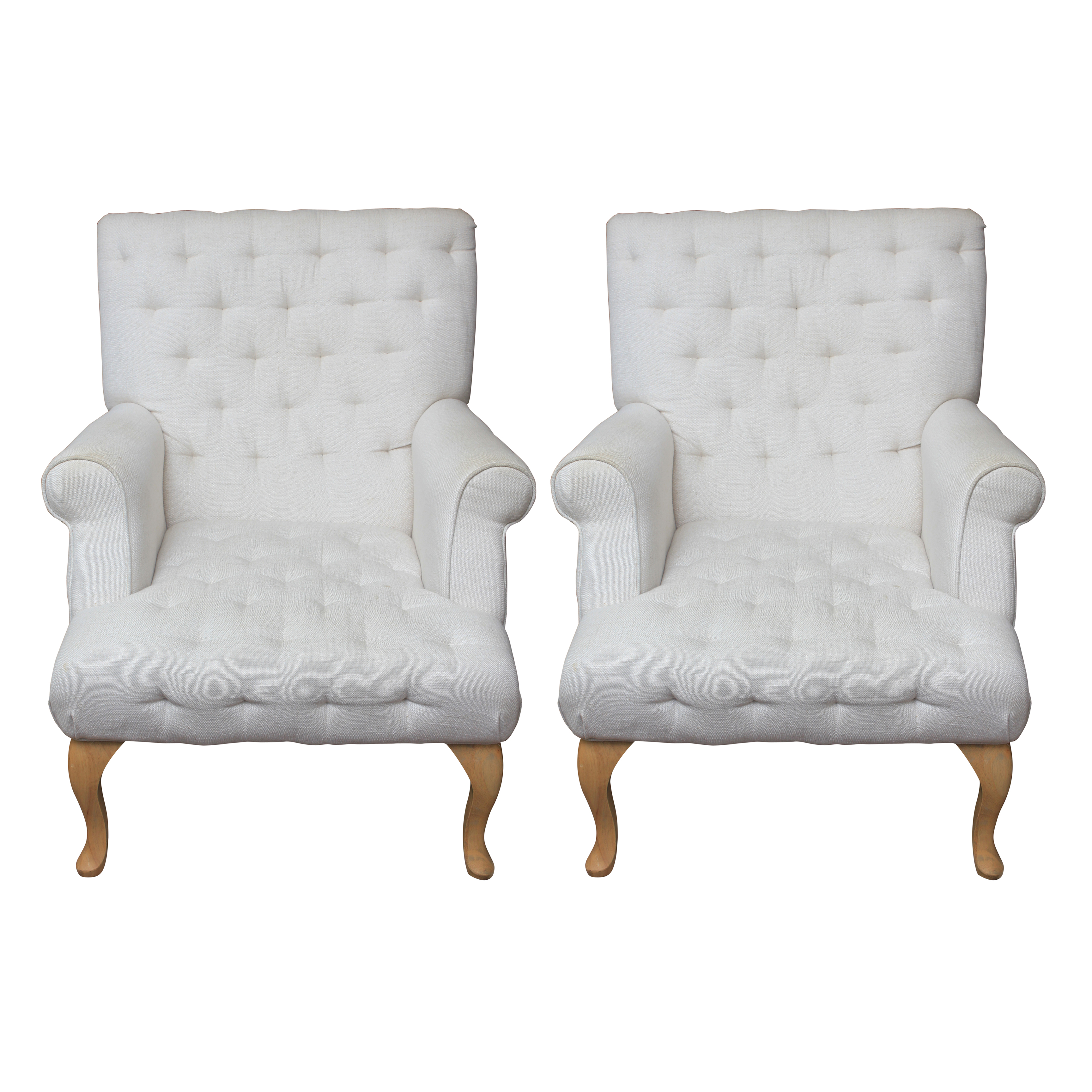 Pair of Tufted Armchairs