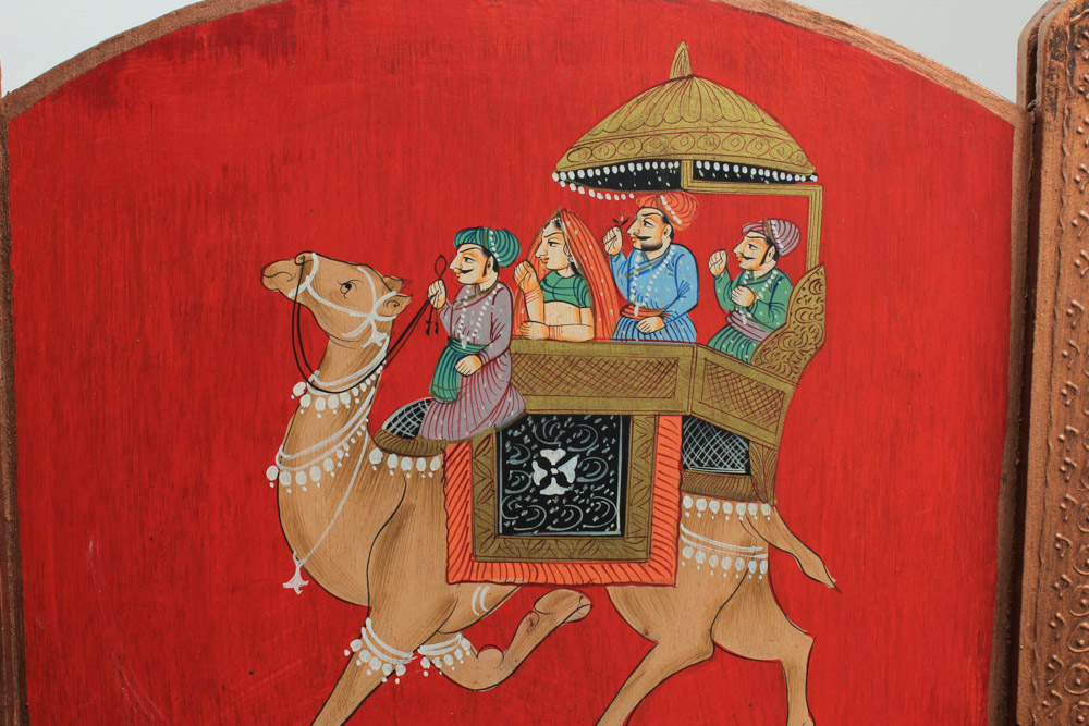 Indian Painted Folding Screen