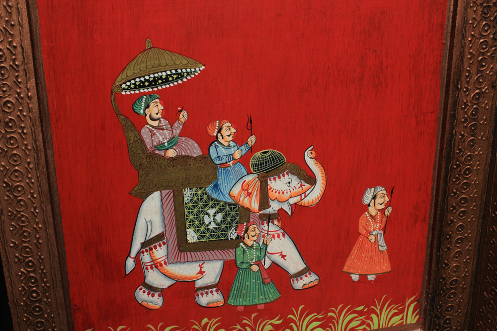 Indian Painted Folding Screen