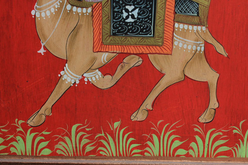 Indian Painted Folding Screen