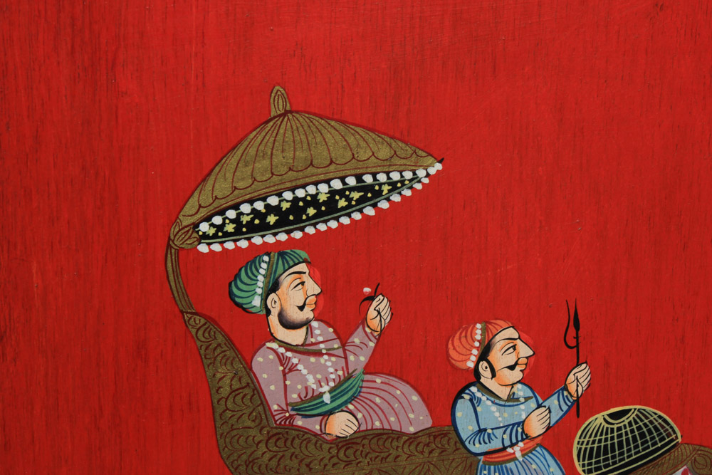 Indian Painted Folding Screen