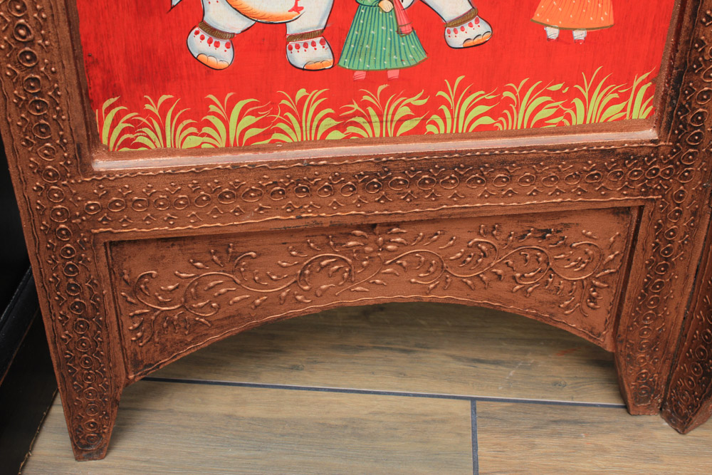 Indian Painted Folding Screen