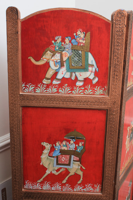 Indian Painted Folding Screen