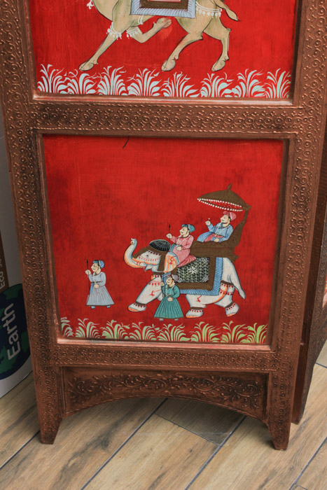 Indian Painted Folding Screen