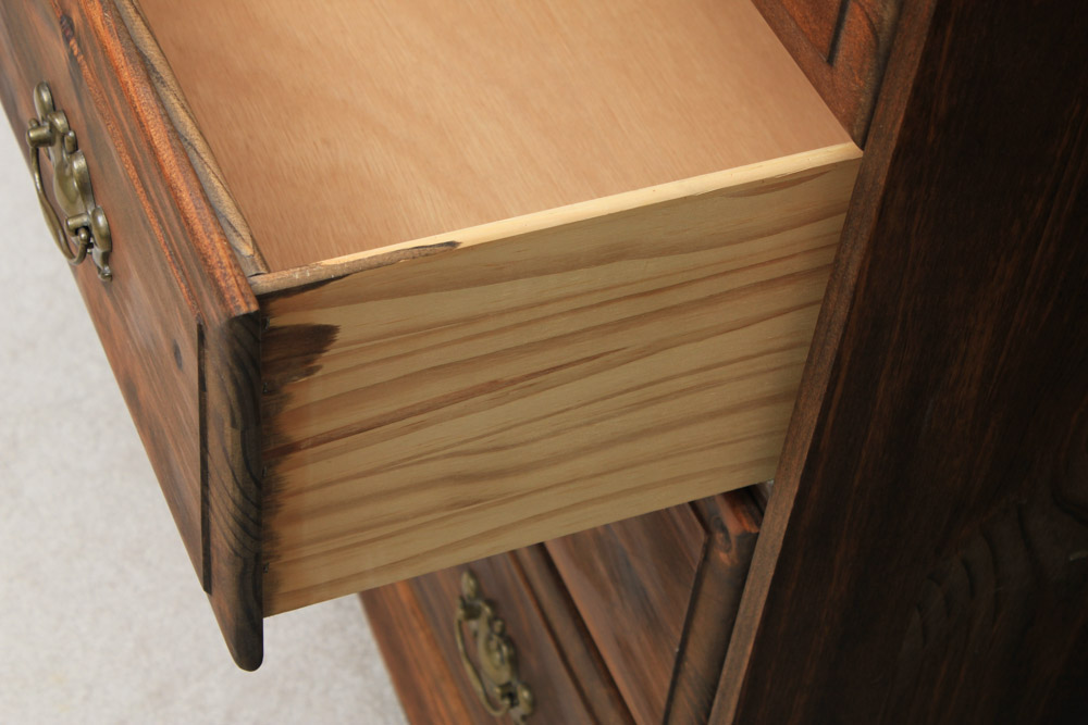 Colonial Style Pine Chest of Drawers