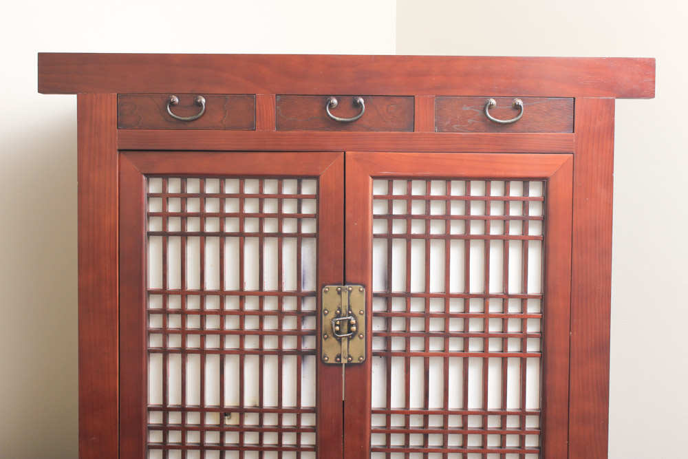Asian Style Entertainment Cabinet