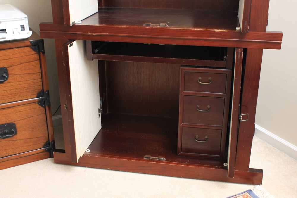 Asian Style Entertainment Cabinet