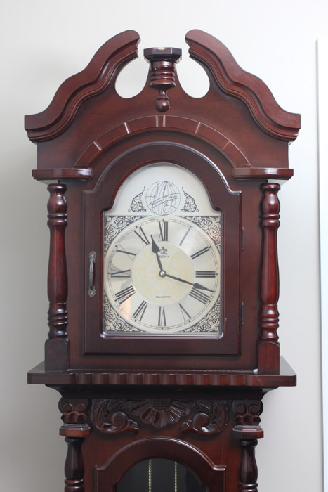 Crown Tempus Fugit Grandfather Clock
