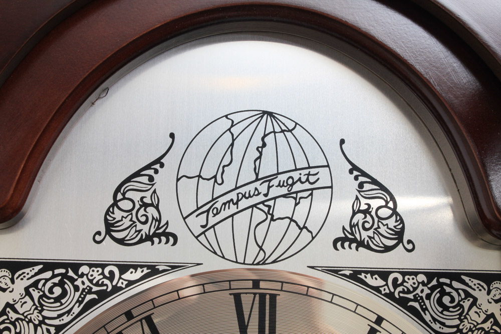 Crown Tempus Fugit Grandfather Clock