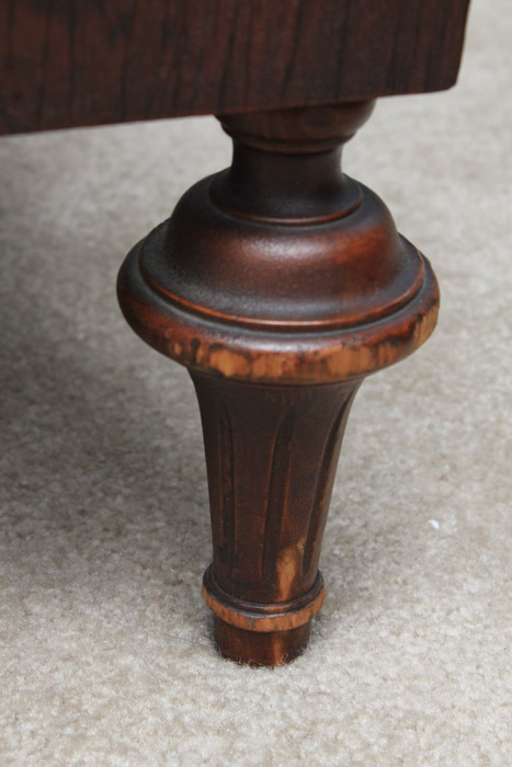 Vintage French Style Walnut Full Bed Frame