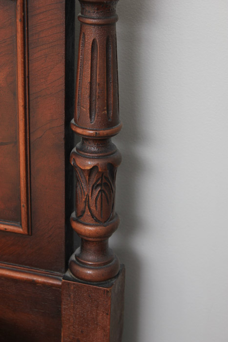 Vintage French Style Walnut Full Bed Frame