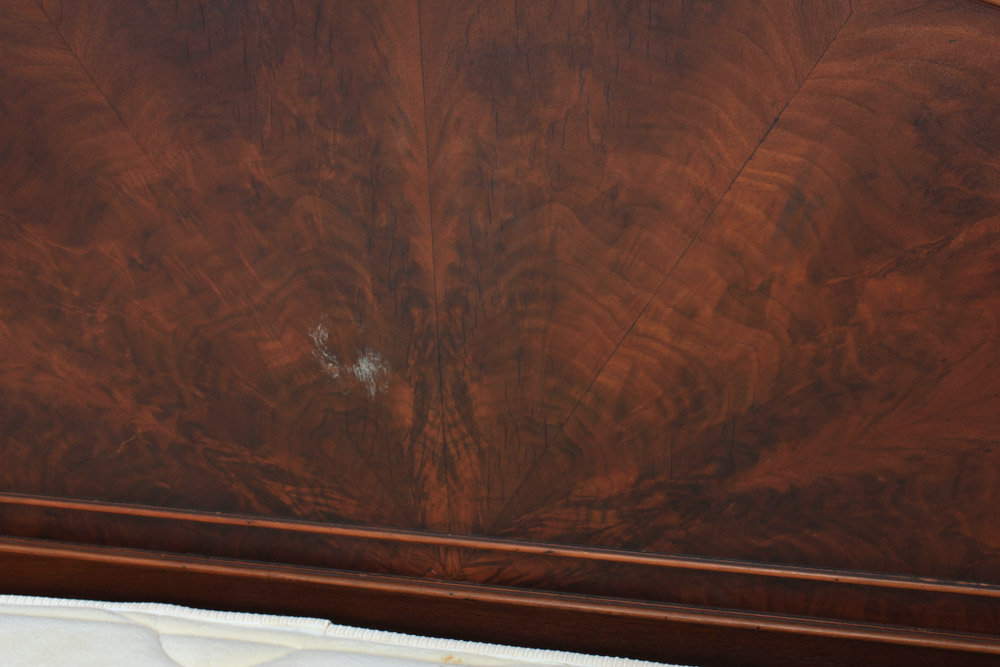 Vintage French Style Walnut Full Bed Frame