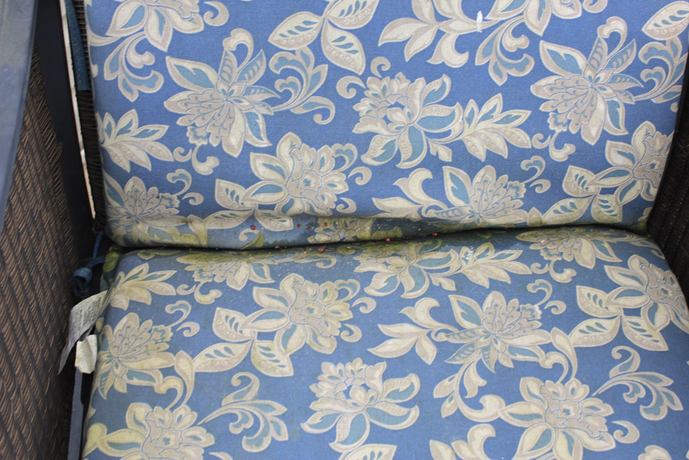 Pair of Outdoor Synthetic Wicker Rocking Chairs