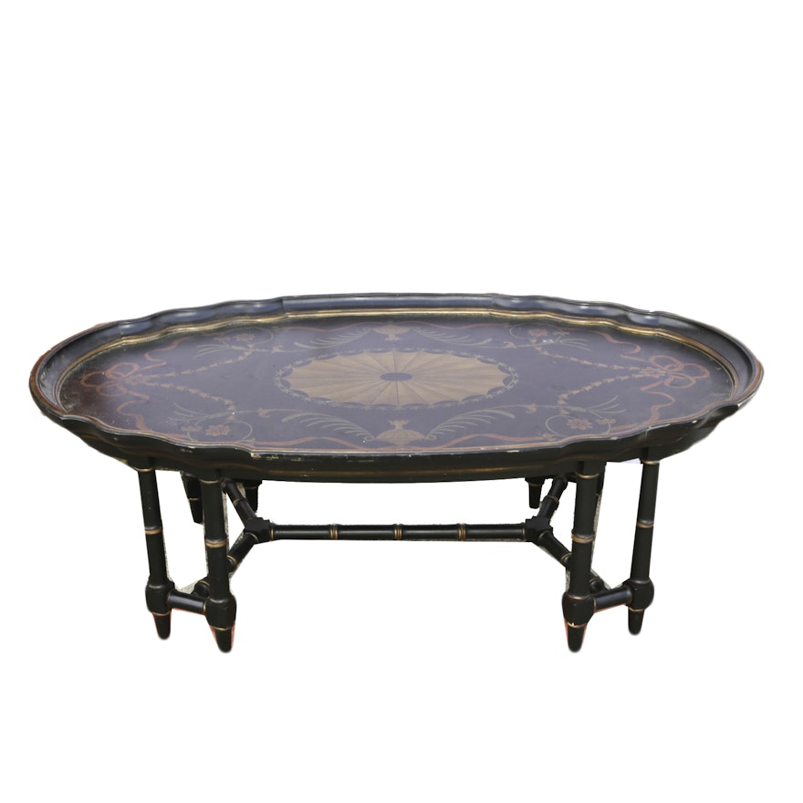 Decorative Painted Tray Coffee Table