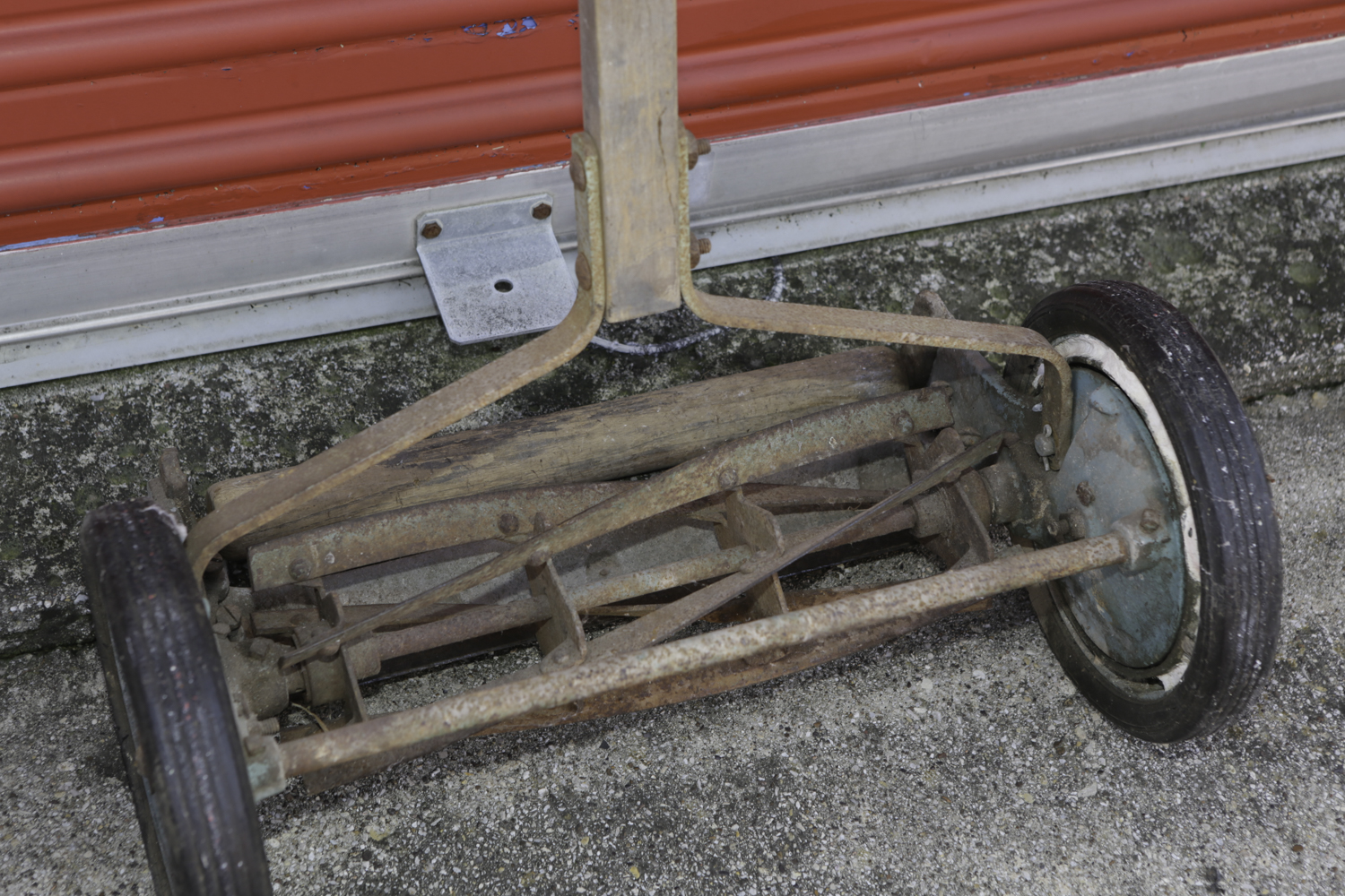 Vintage Reel Style Push Mowers Including P.Q.