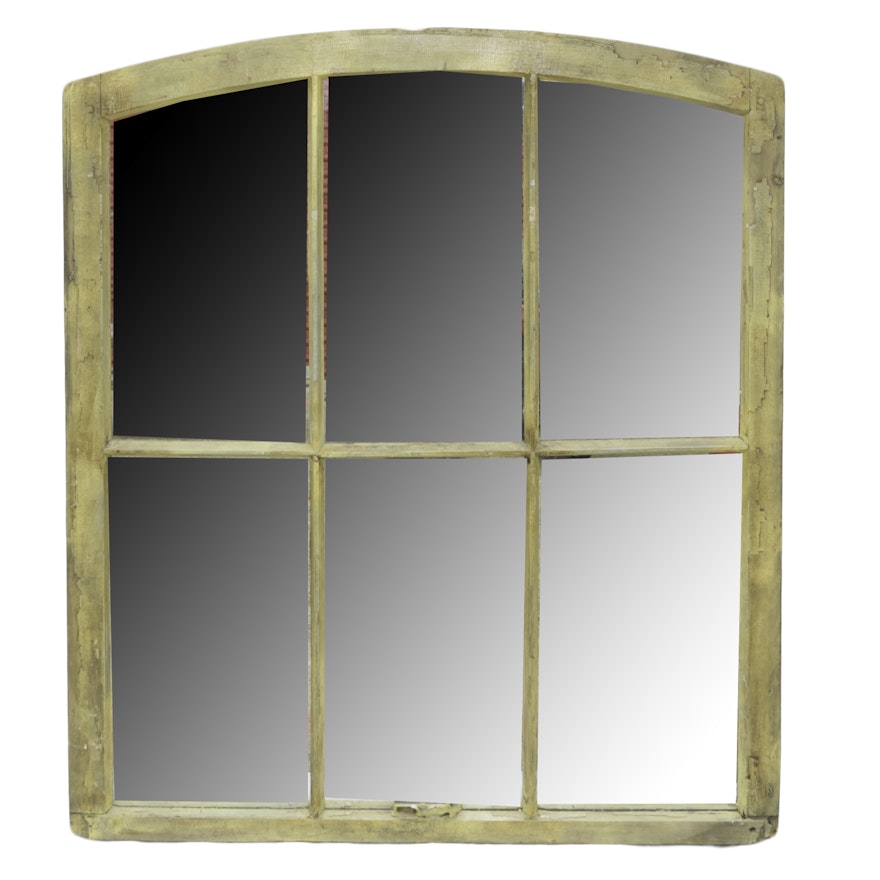 Vintage Window Pane Style Mirror