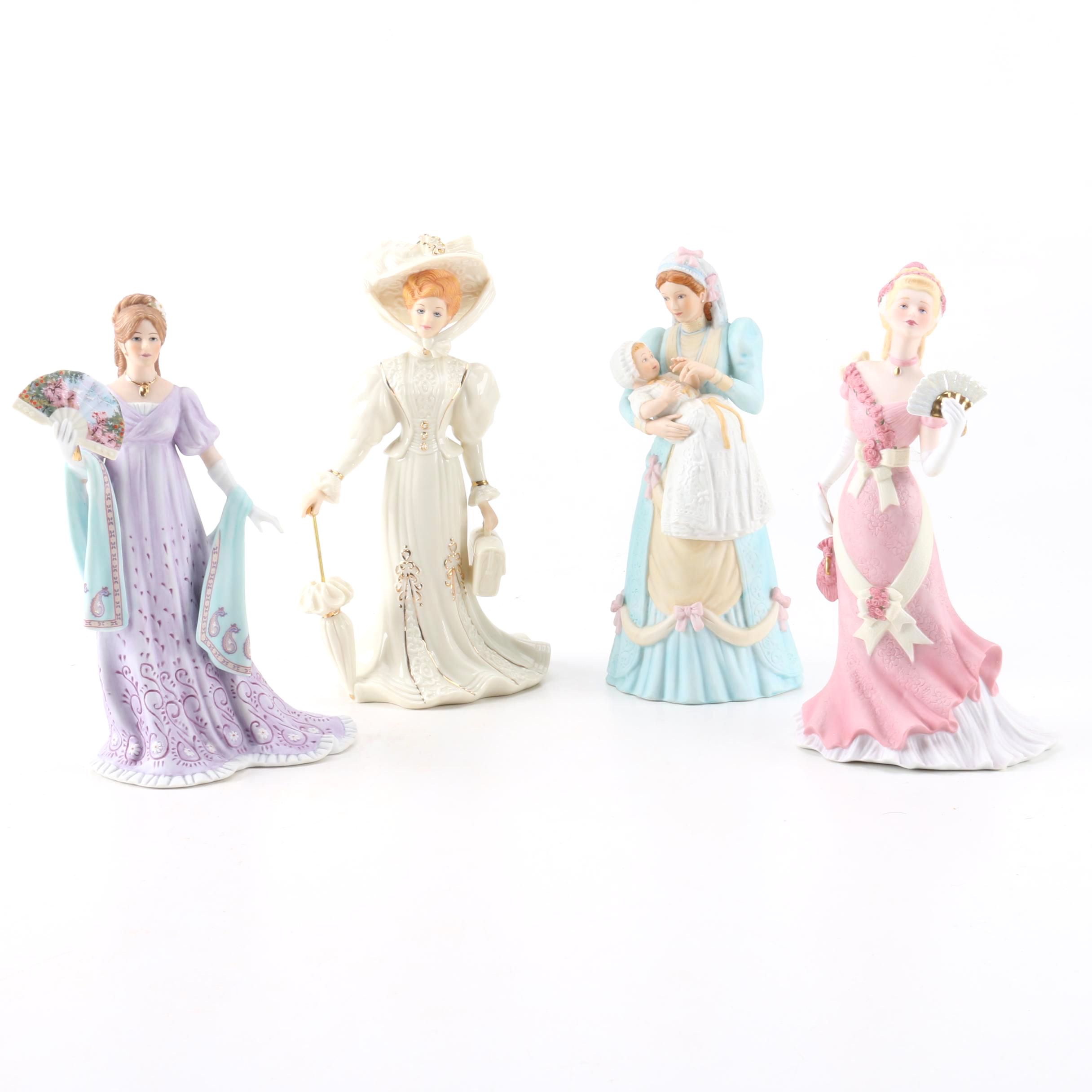 Vintage Lenox Hand-Painted Porcelain Figurines