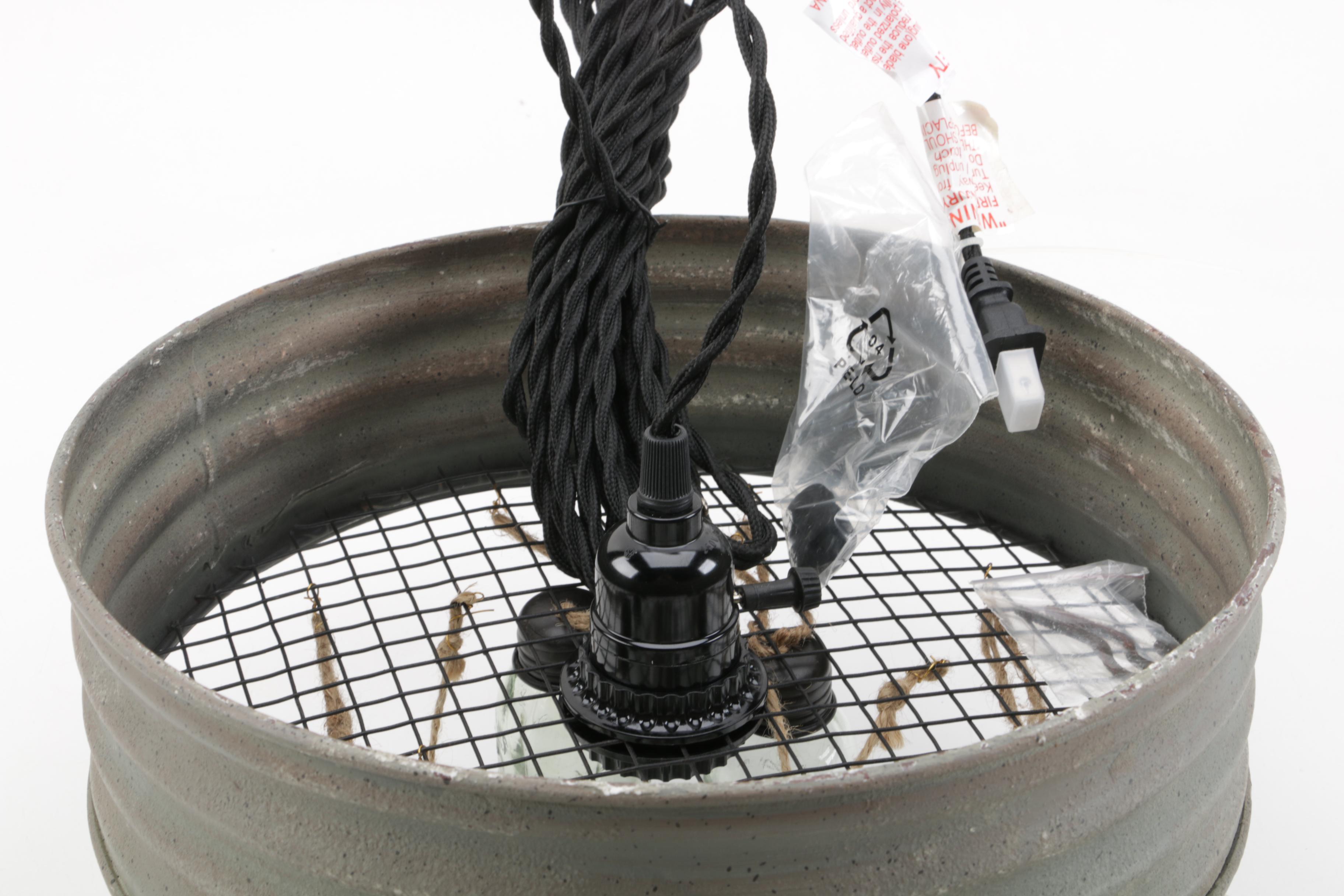 Rustic Style Mason Jar Chandelier