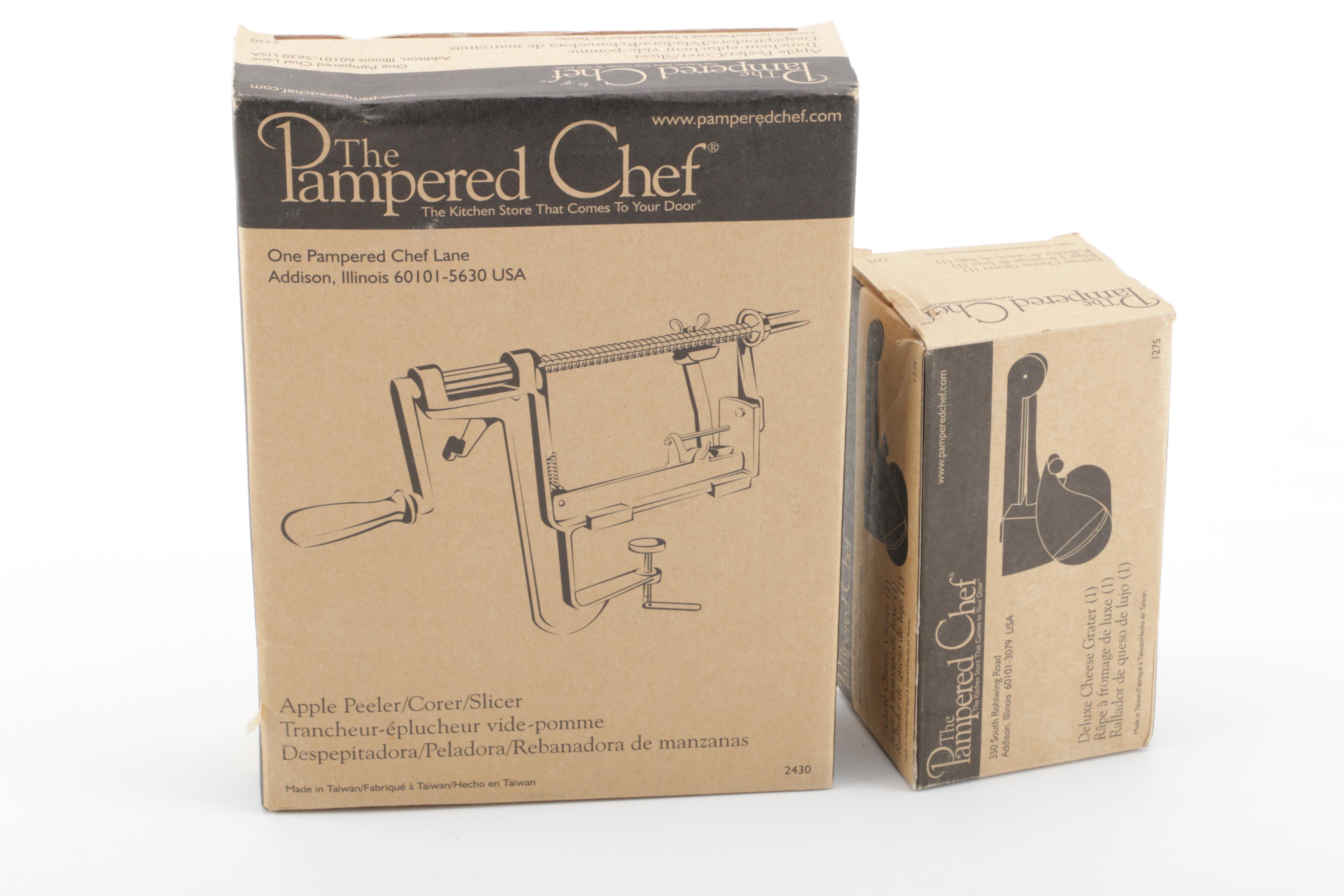 Pampered Chef Stoneware Baking Pans and Cooking Accessories