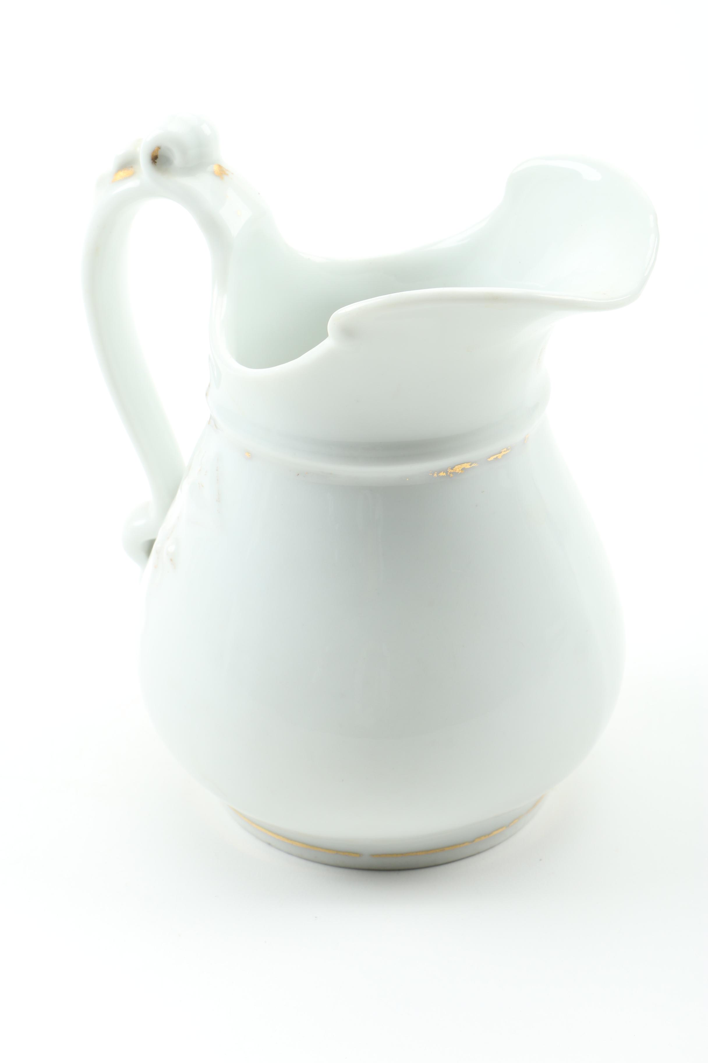 Antique Haviland Limoges Porcelain Creamer and Sugar Bowl