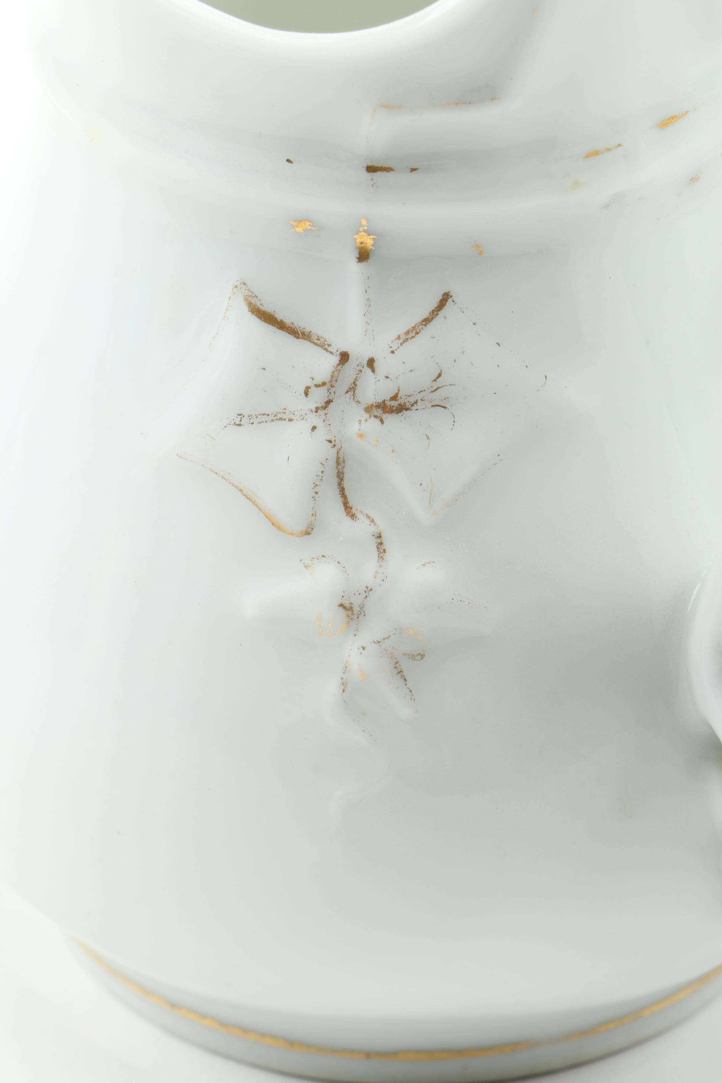 Antique Haviland Limoges Porcelain Creamer and Sugar Bowl