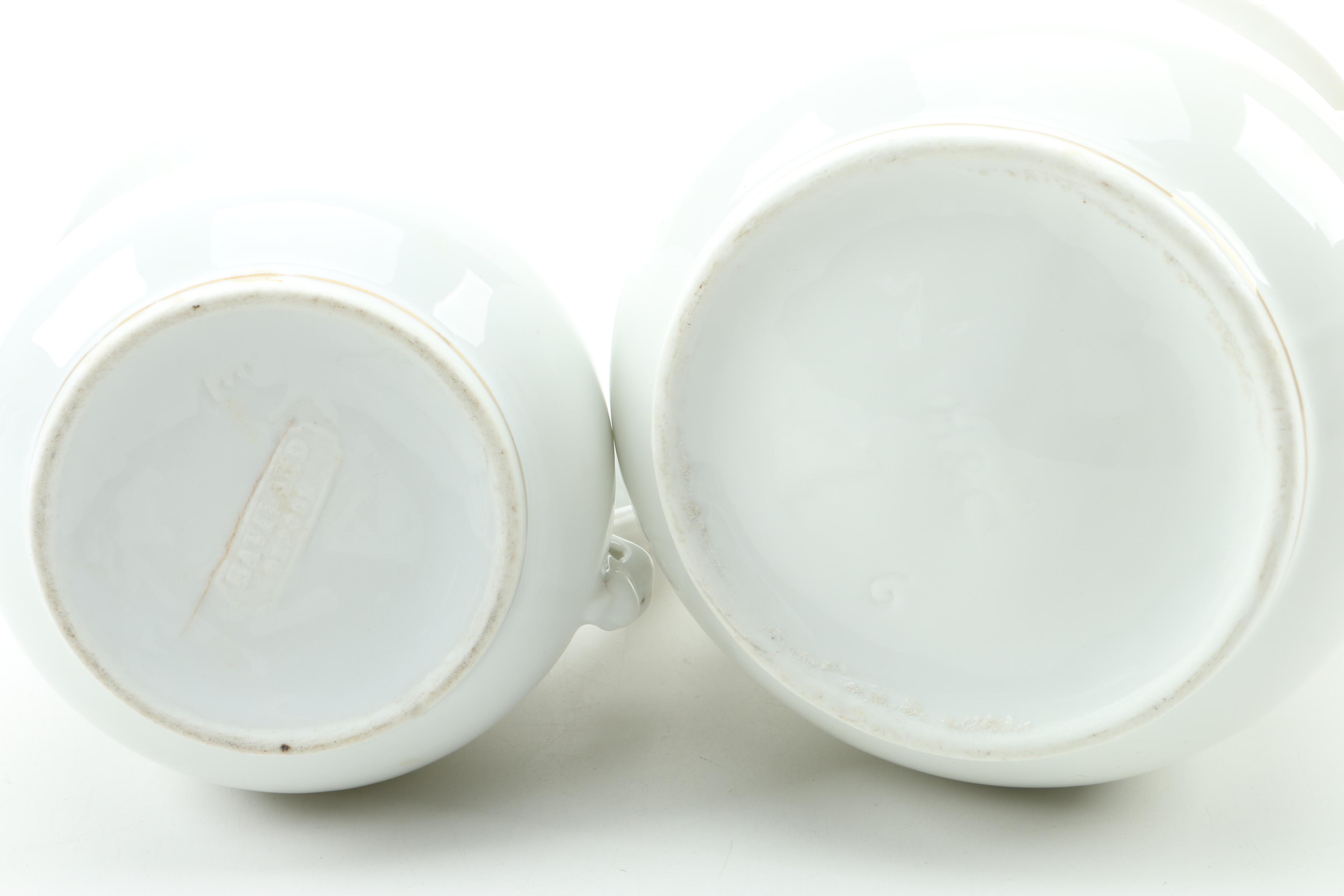 Antique Haviland Limoges Porcelain Creamer and Sugar Bowl