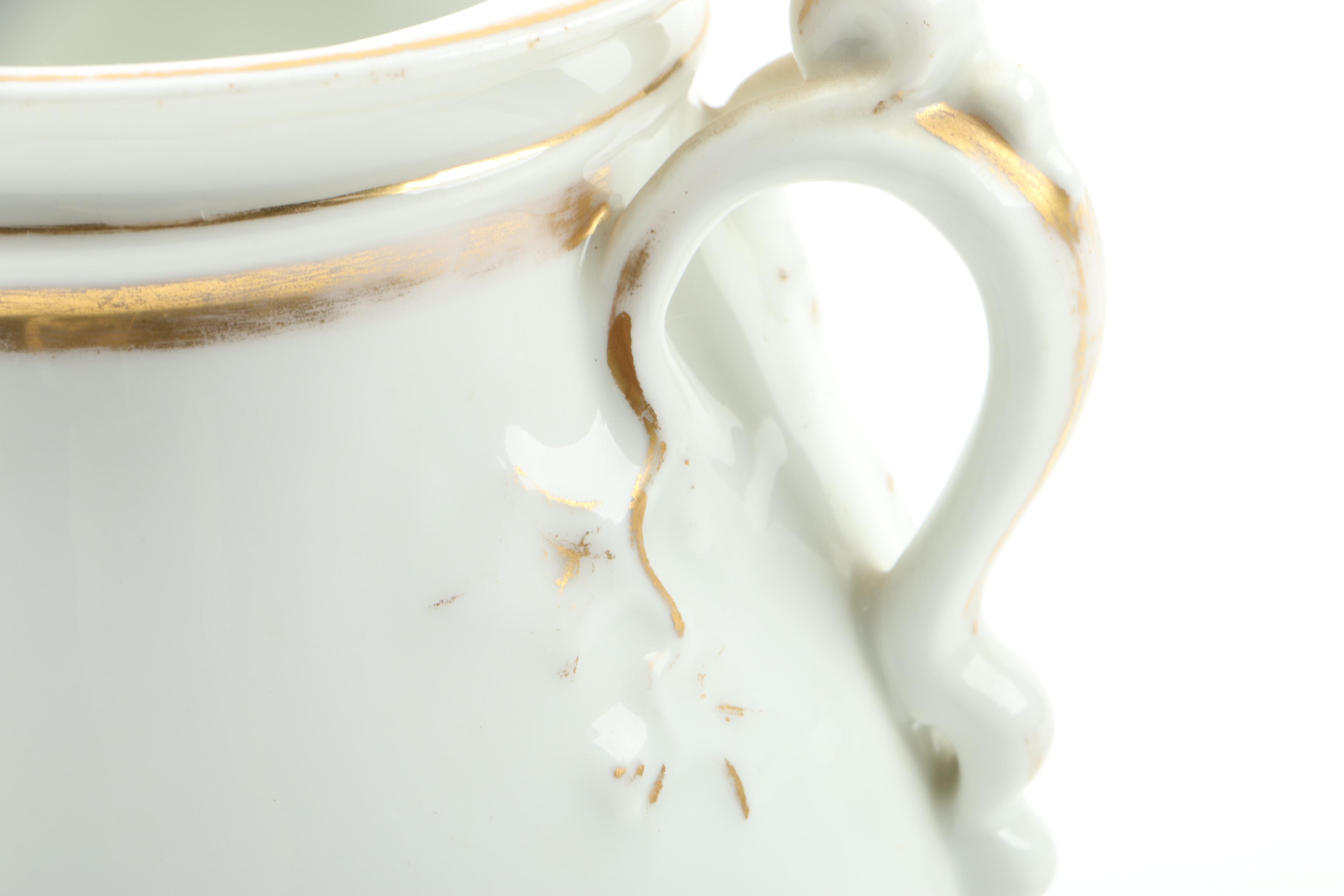 Antique Haviland Limoges Porcelain Creamer and Sugar Bowl