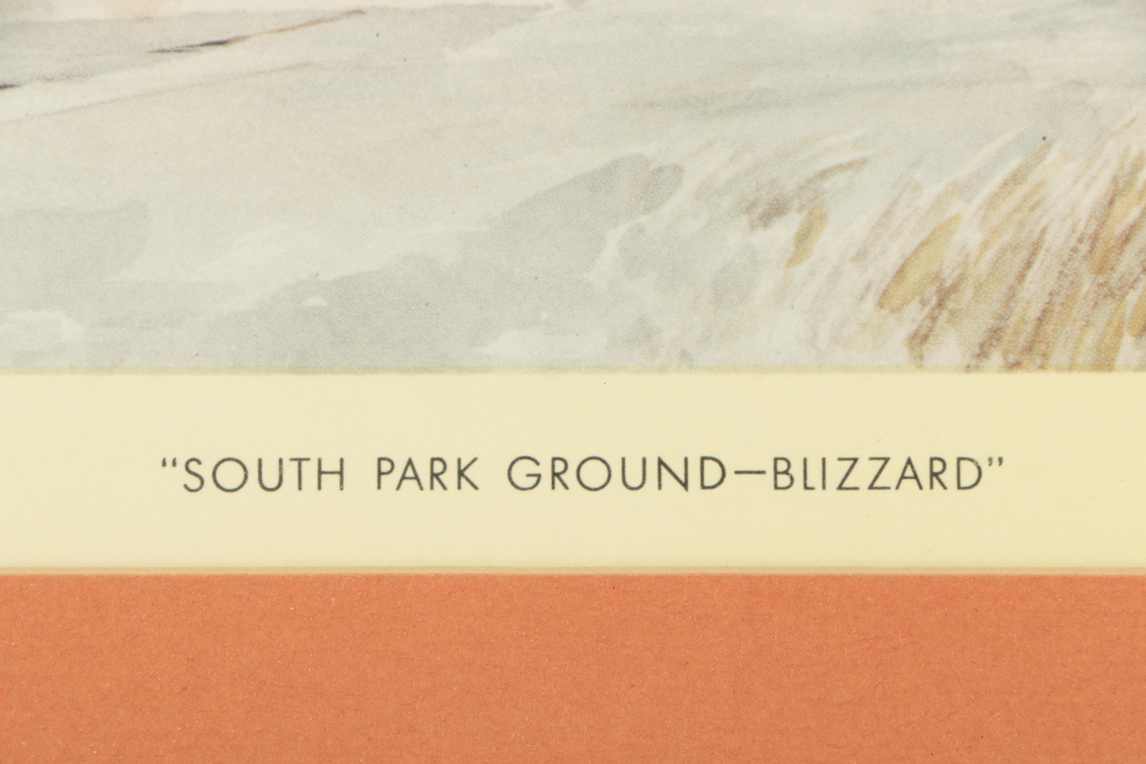 Otto Kuhler Offset Lithographs Featuring "Chowstop at Como"