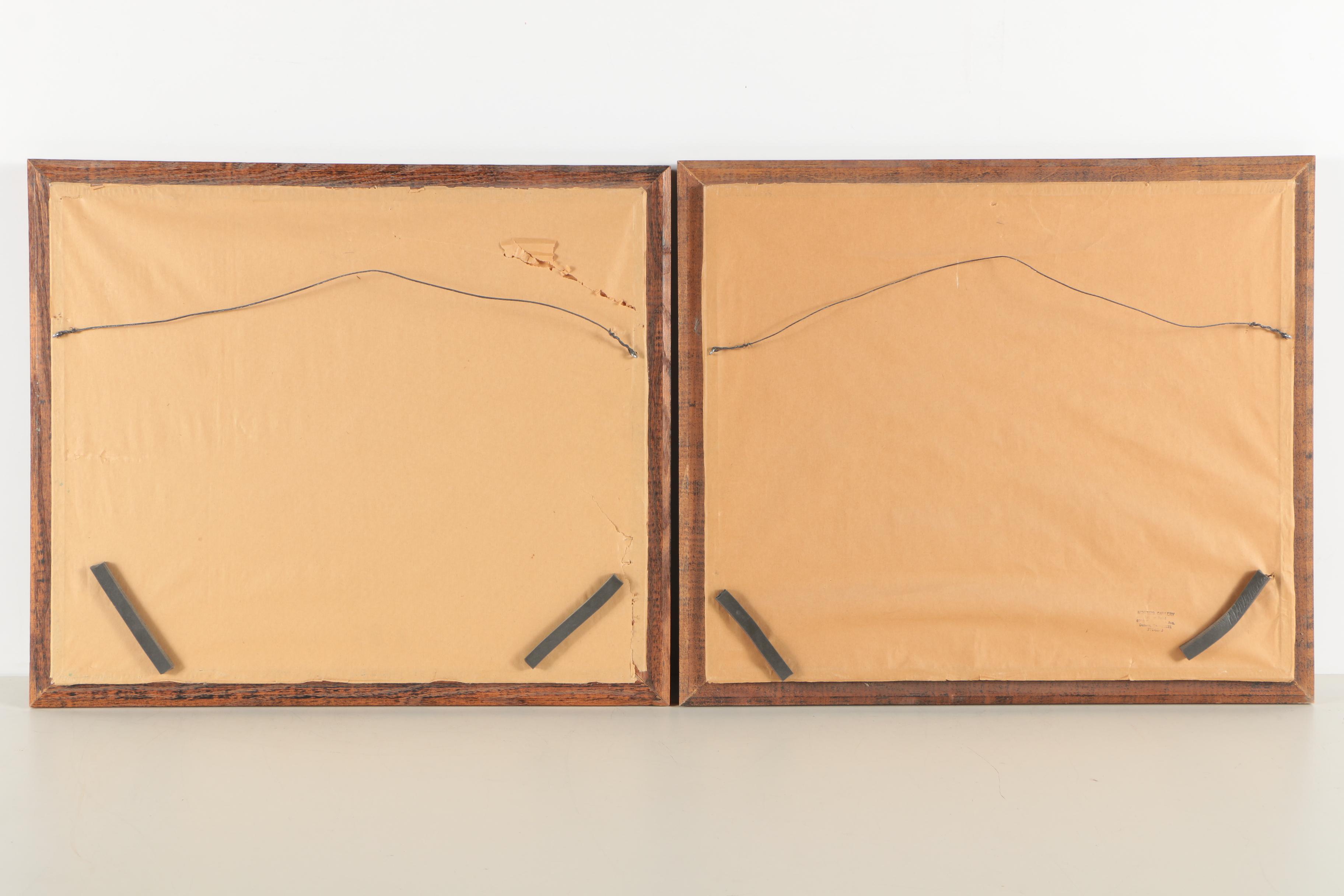 Otto Kuhler Offset Lithographs Featuring "Chowstop at Como"