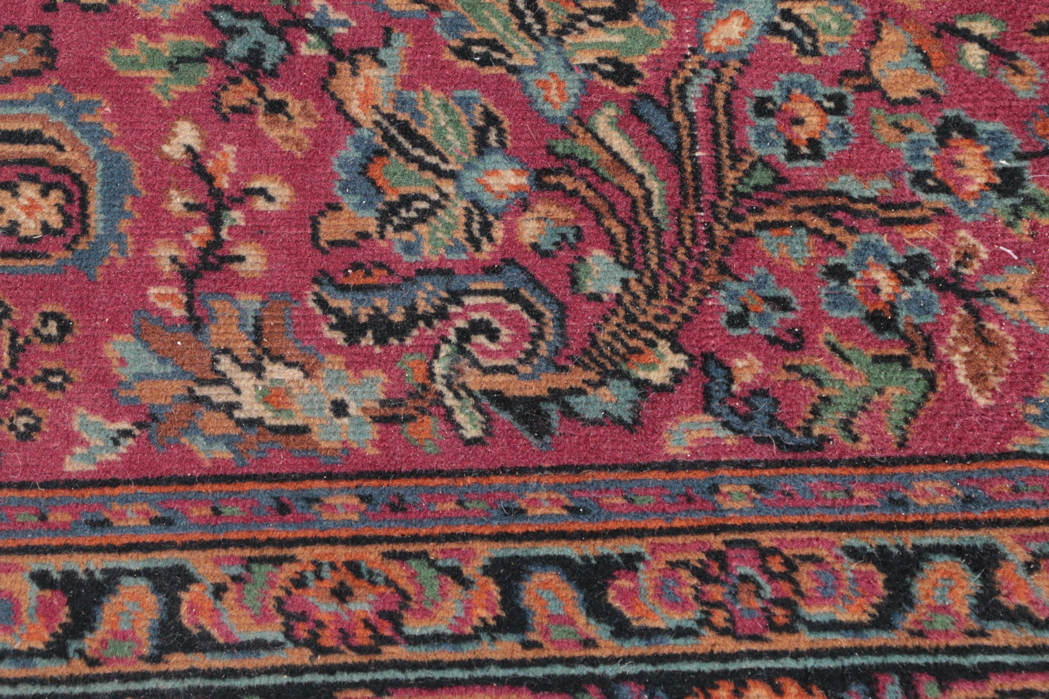 Vintage Power-Loomed Persian Mehriban-Style Wool Palace Runner