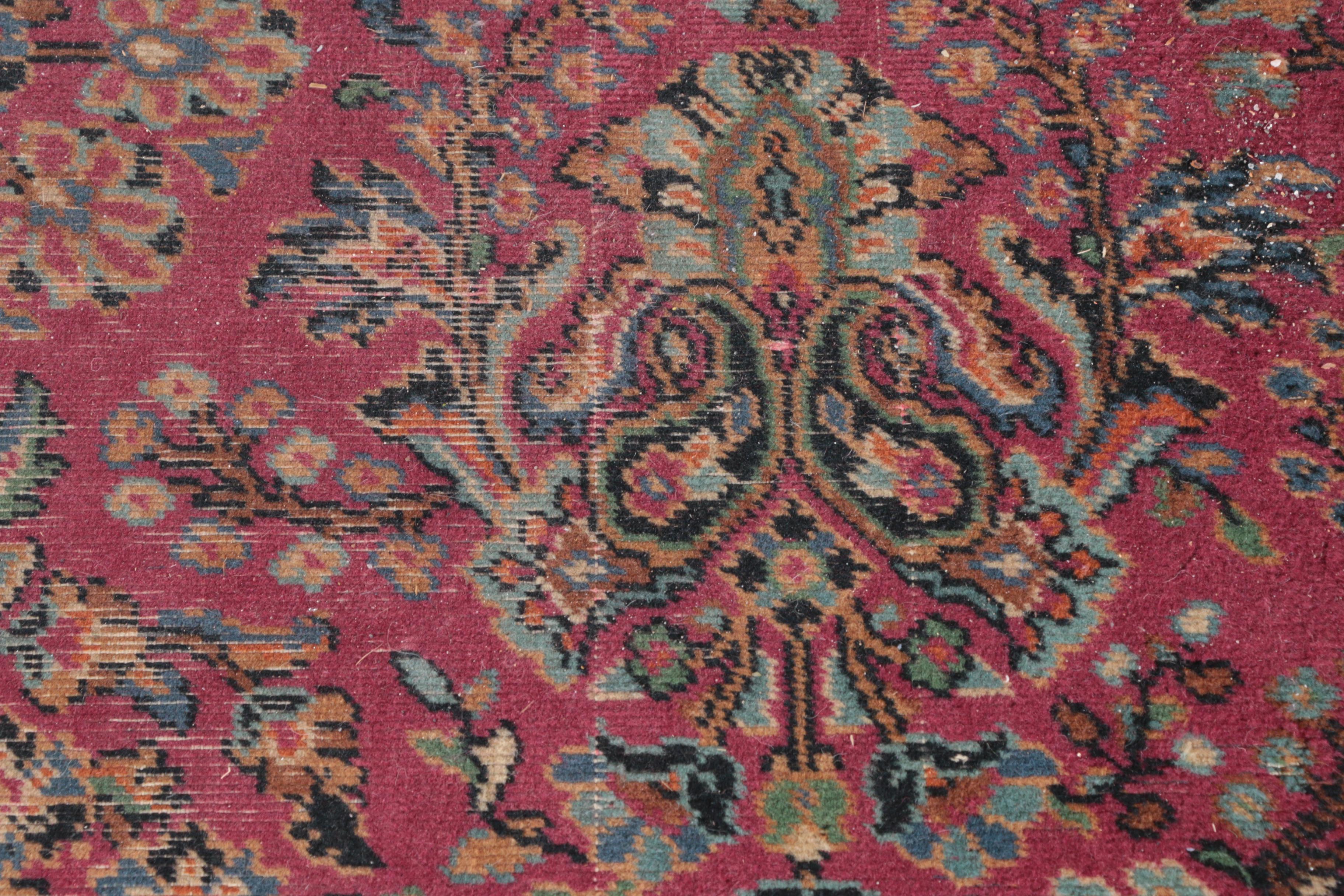 Vintage Power-Loomed Persian Mehriban-Style Wool Palace Runner