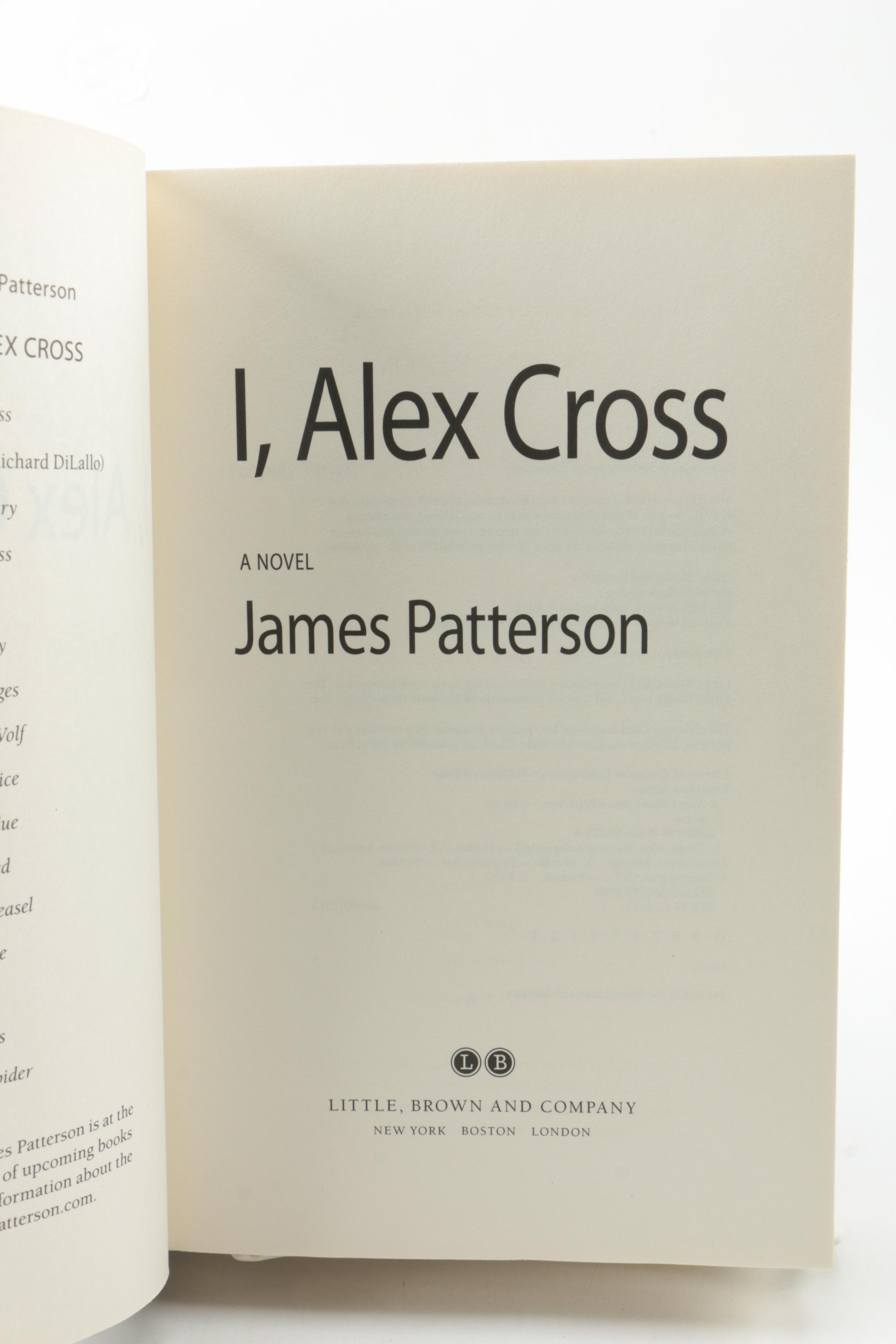 John Grisham Signed "Bleachers" and James Patterson First Editions