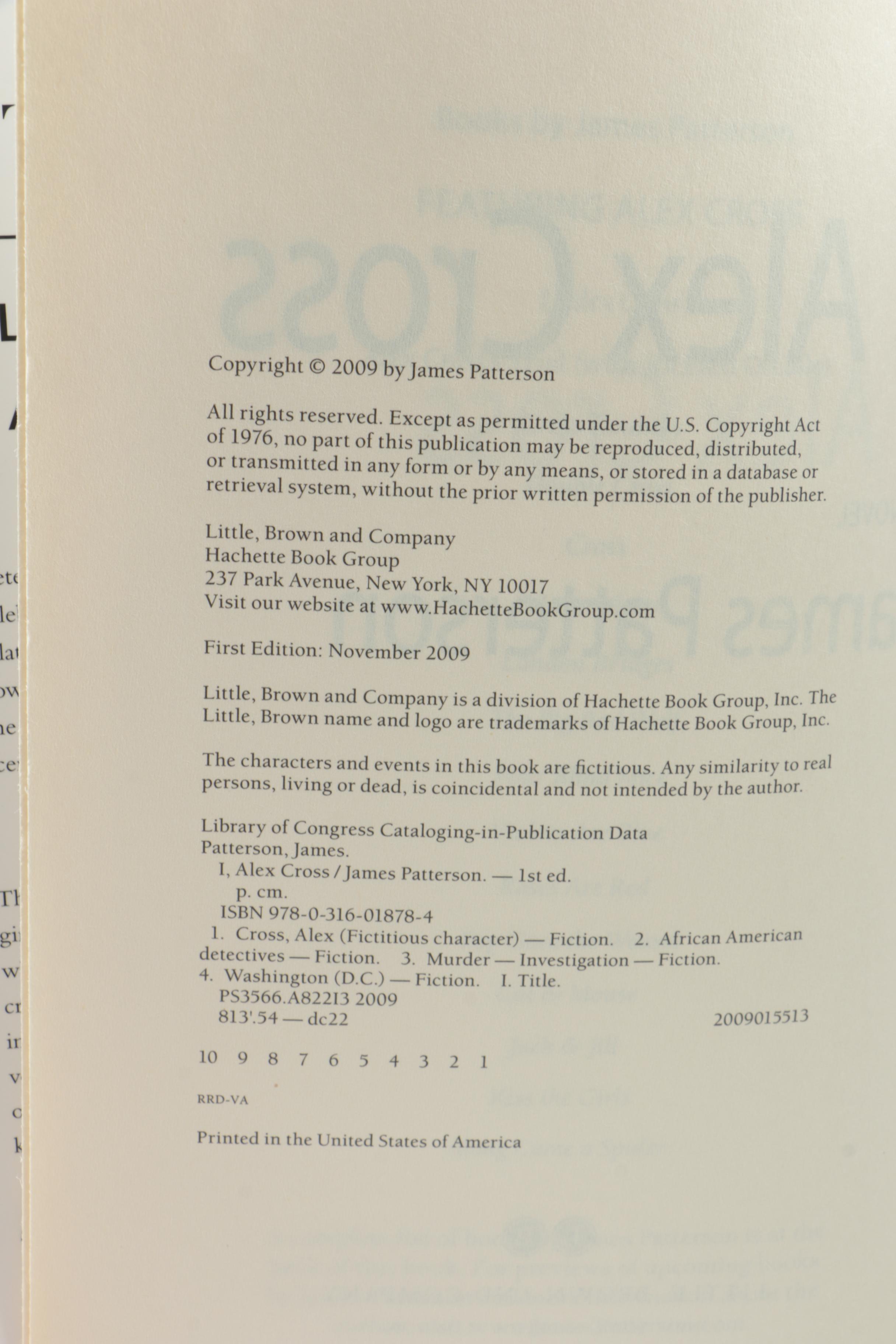 John Grisham Signed "Bleachers" and James Patterson First Editions