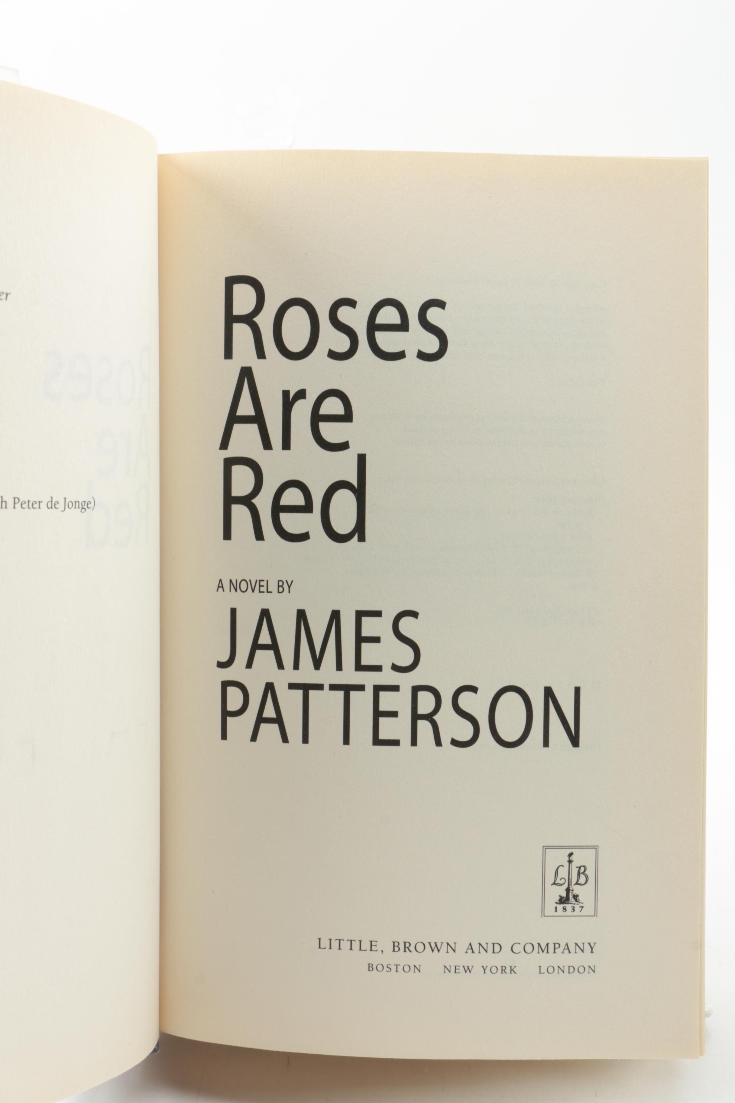 John Grisham Signed "Bleachers" and James Patterson First Editions