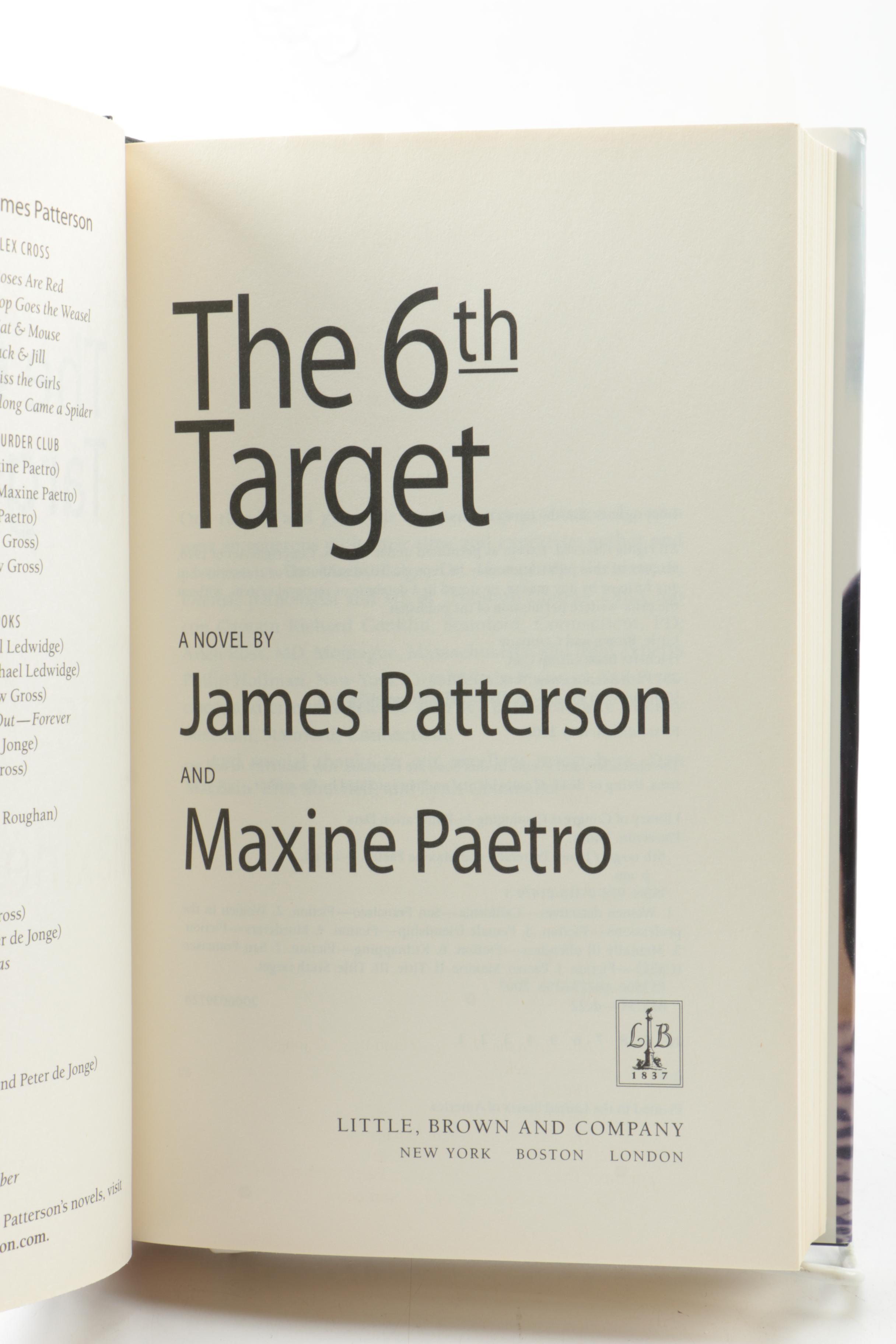 John Grisham Signed "Bleachers" and James Patterson First Editions