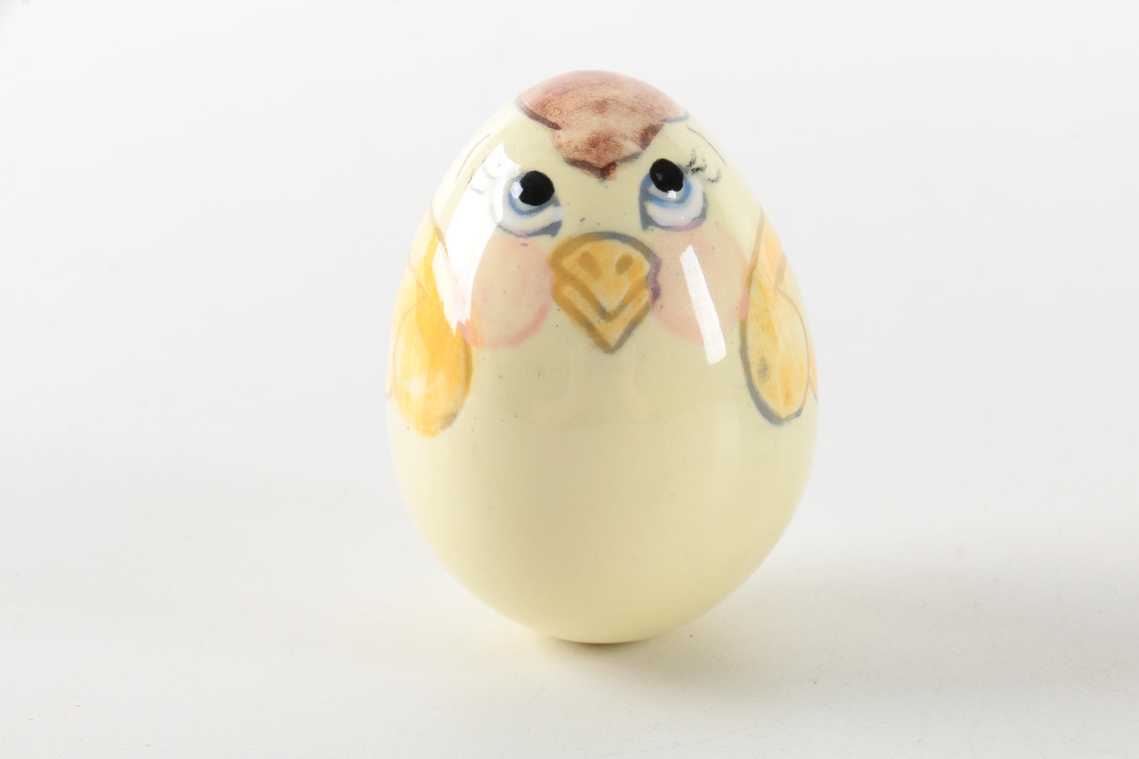 Vintage Hand-Decorated Cloisonné Eggs