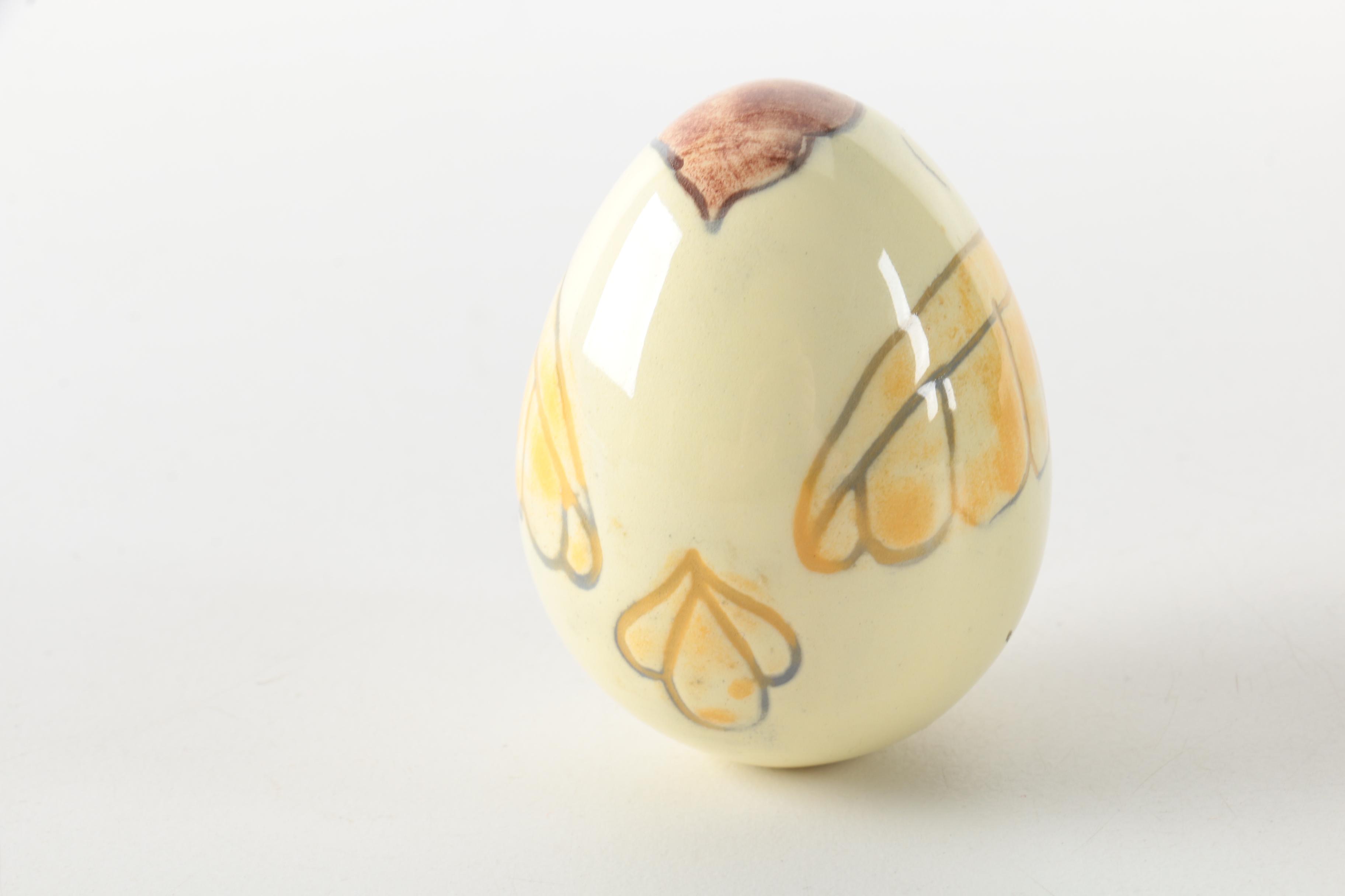 Vintage Hand-Decorated Cloisonné Eggs