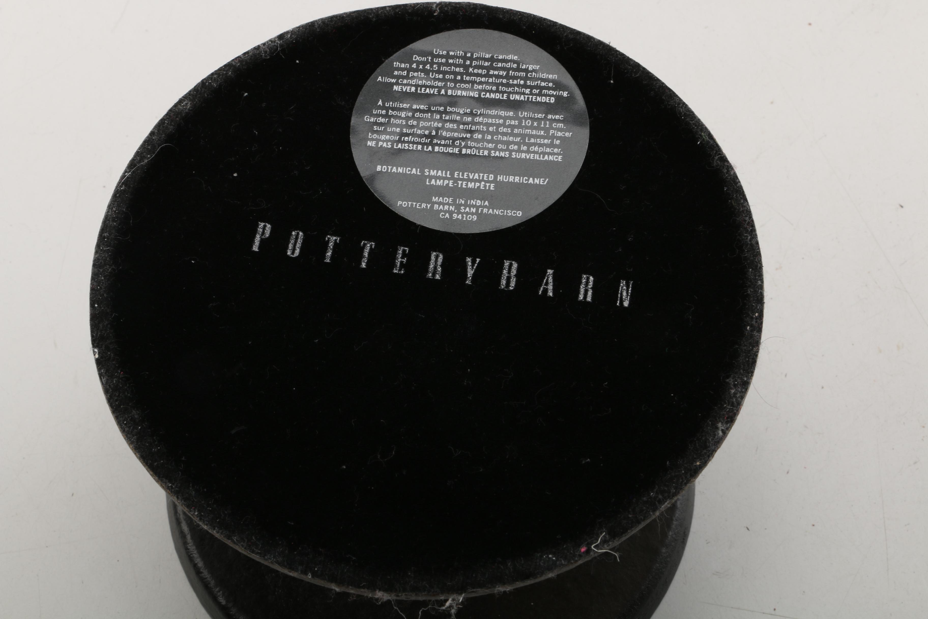 Pottery Barn Elevated Hurricane Vases