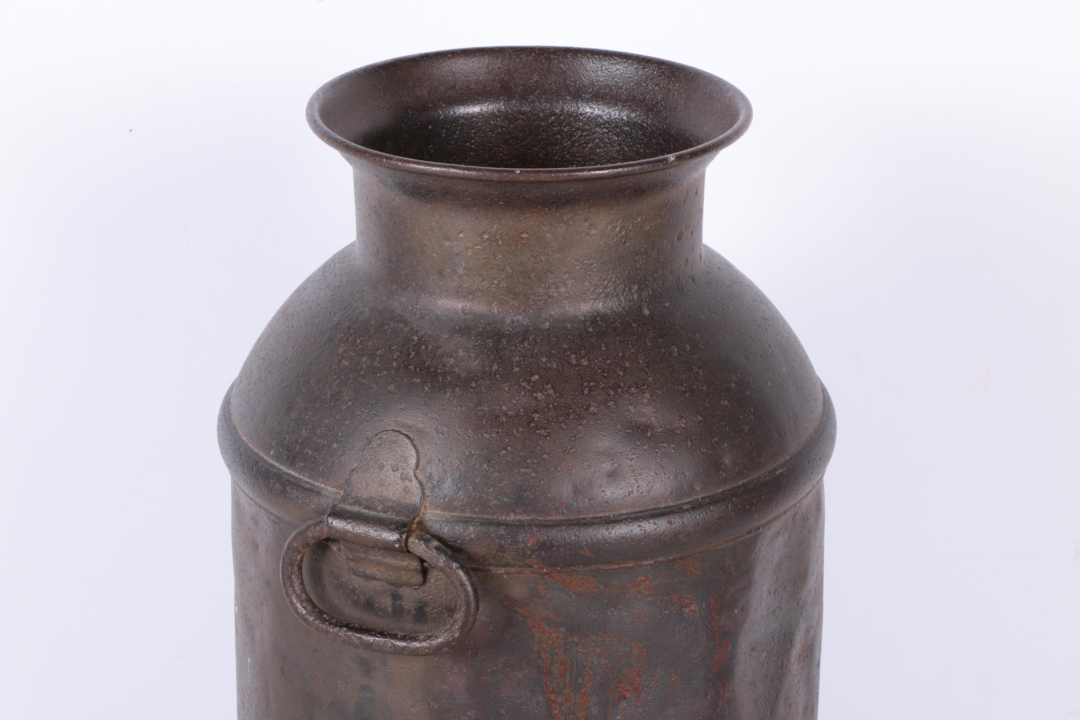 Vintage Metal Milk Jug