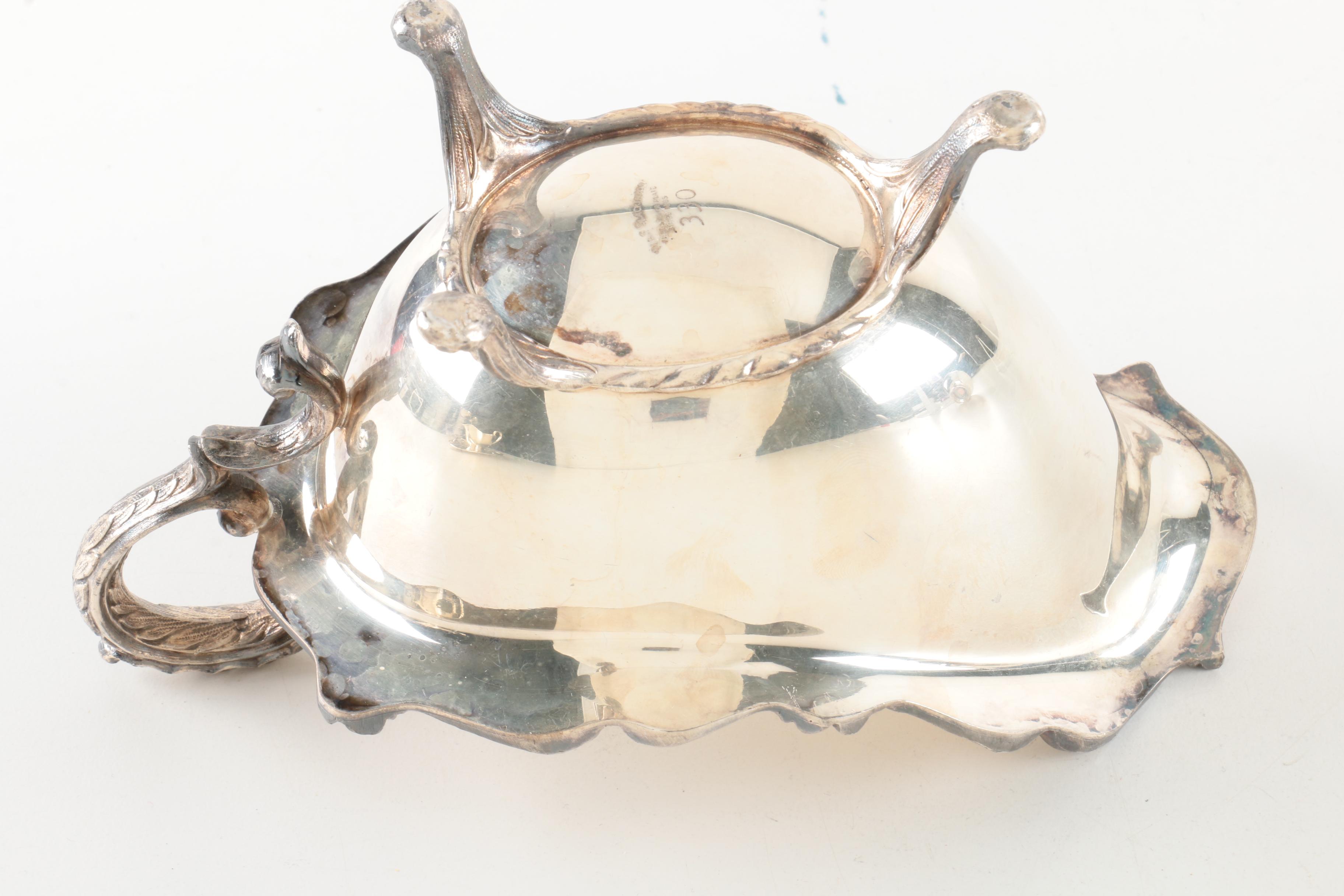 W. & S. Blackinton Silver Plate Footed Gravy Boat and More