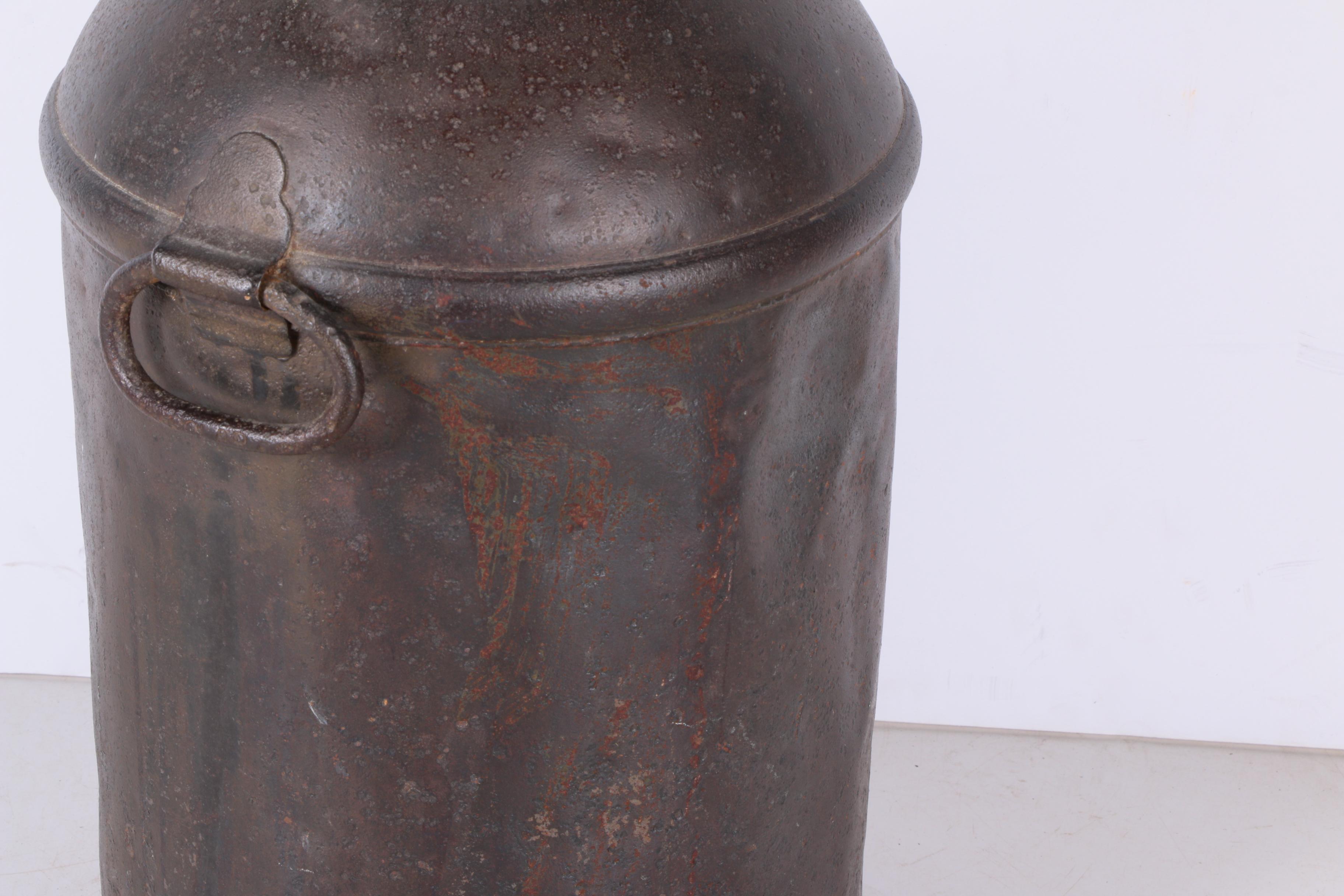 Vintage Metal Milk Jug