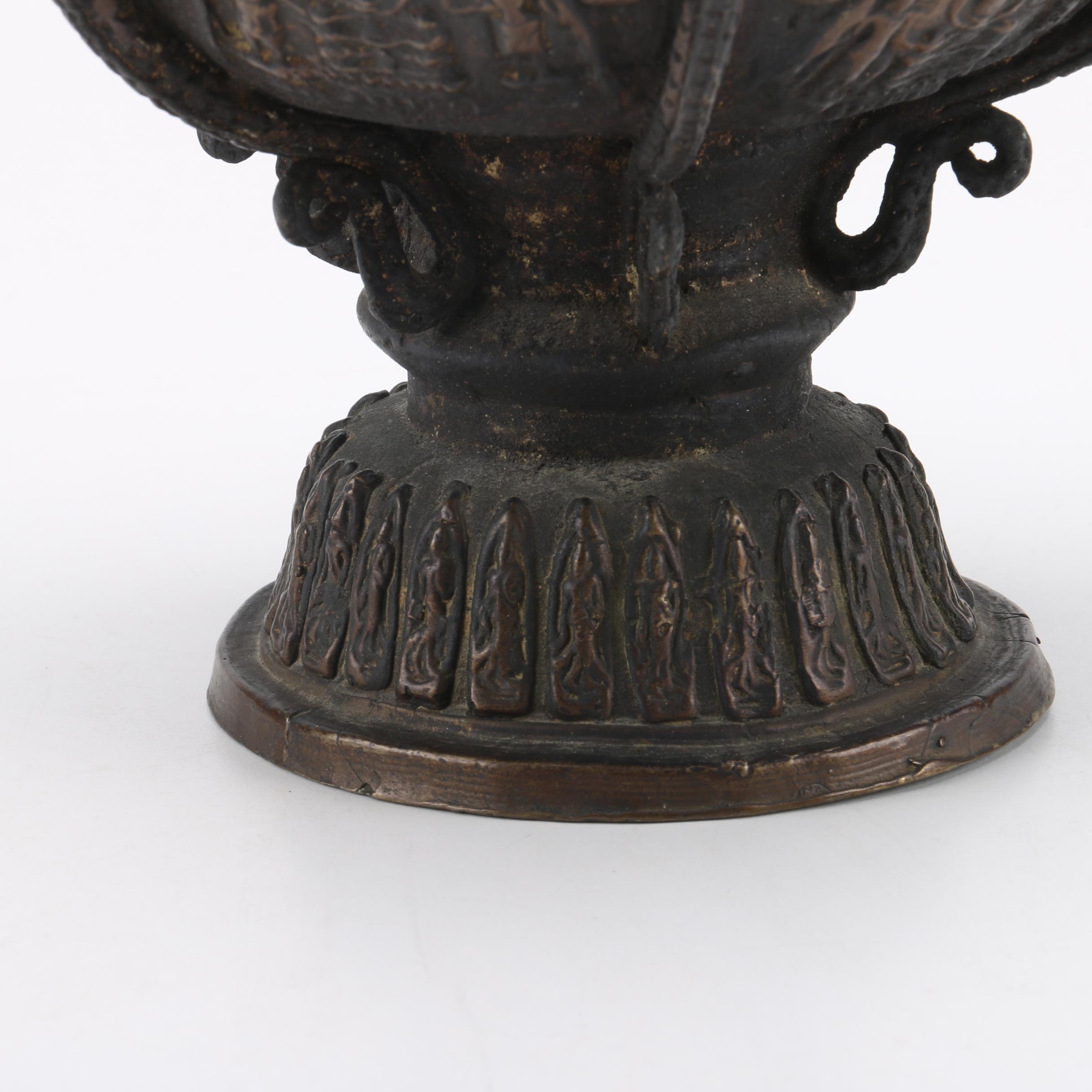 Sino-Tibetan Style Buddhist Lidded Vessel