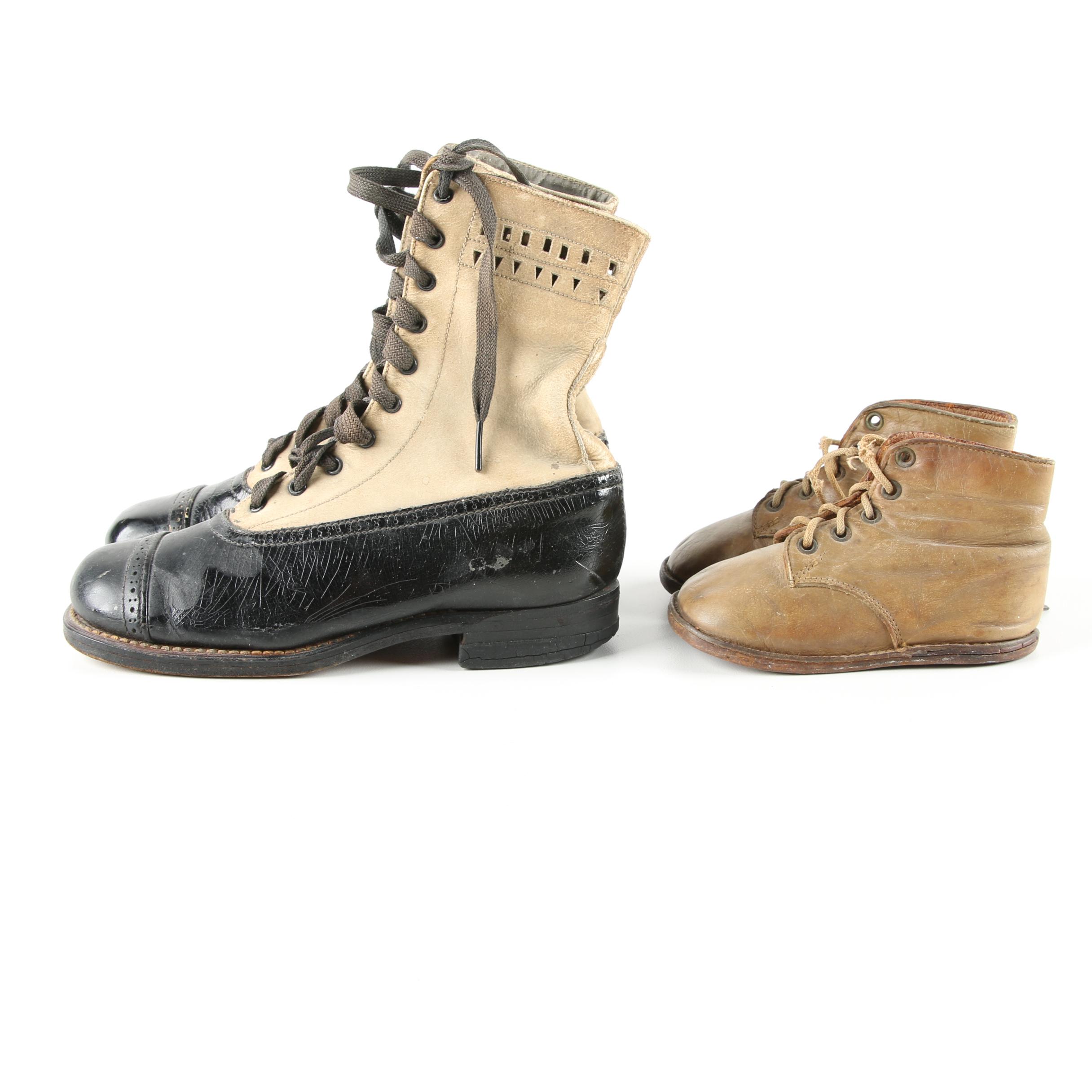 Children's Vintage Leather Shoes