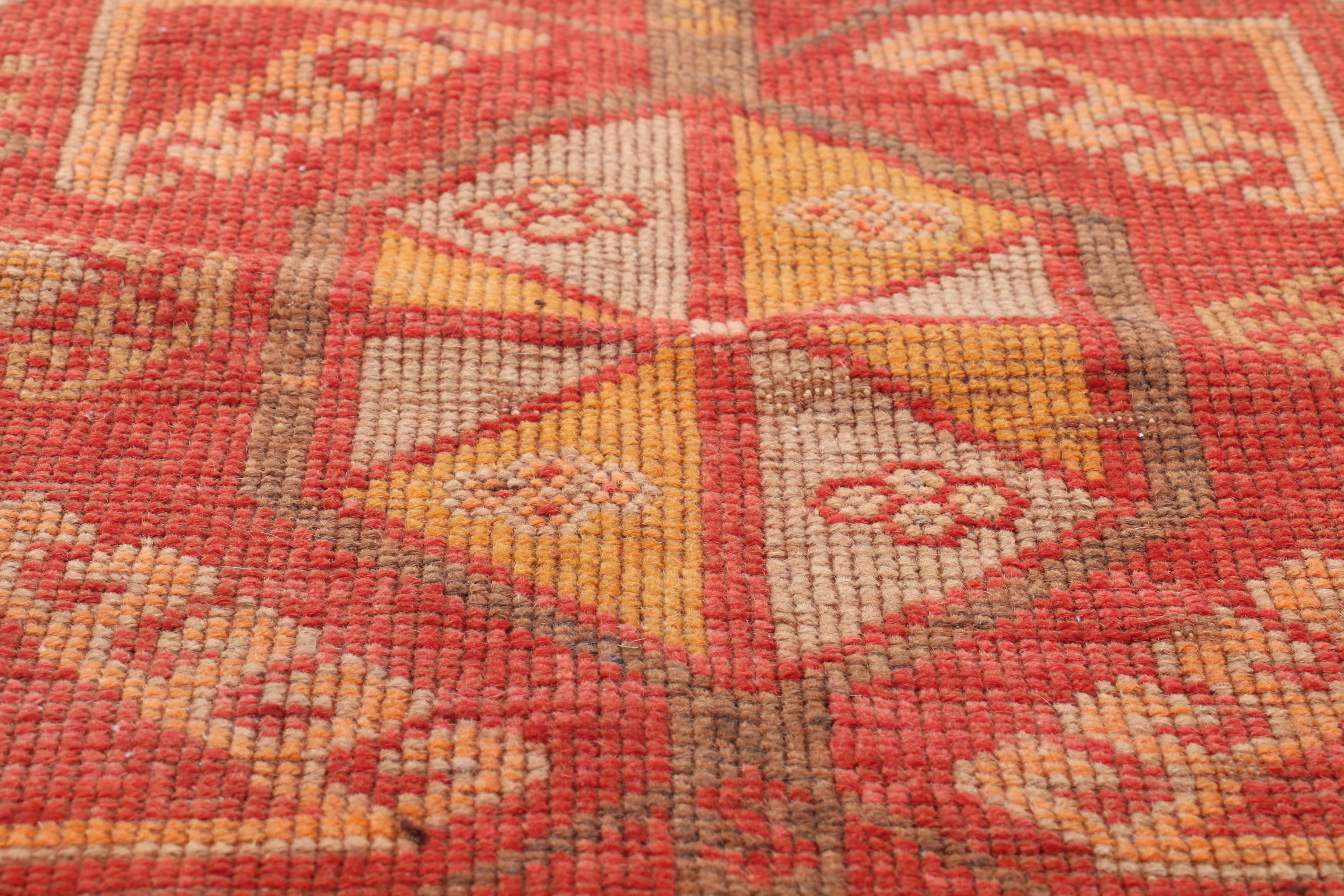 Semi-Antique Handwoven Anatolian Kilim