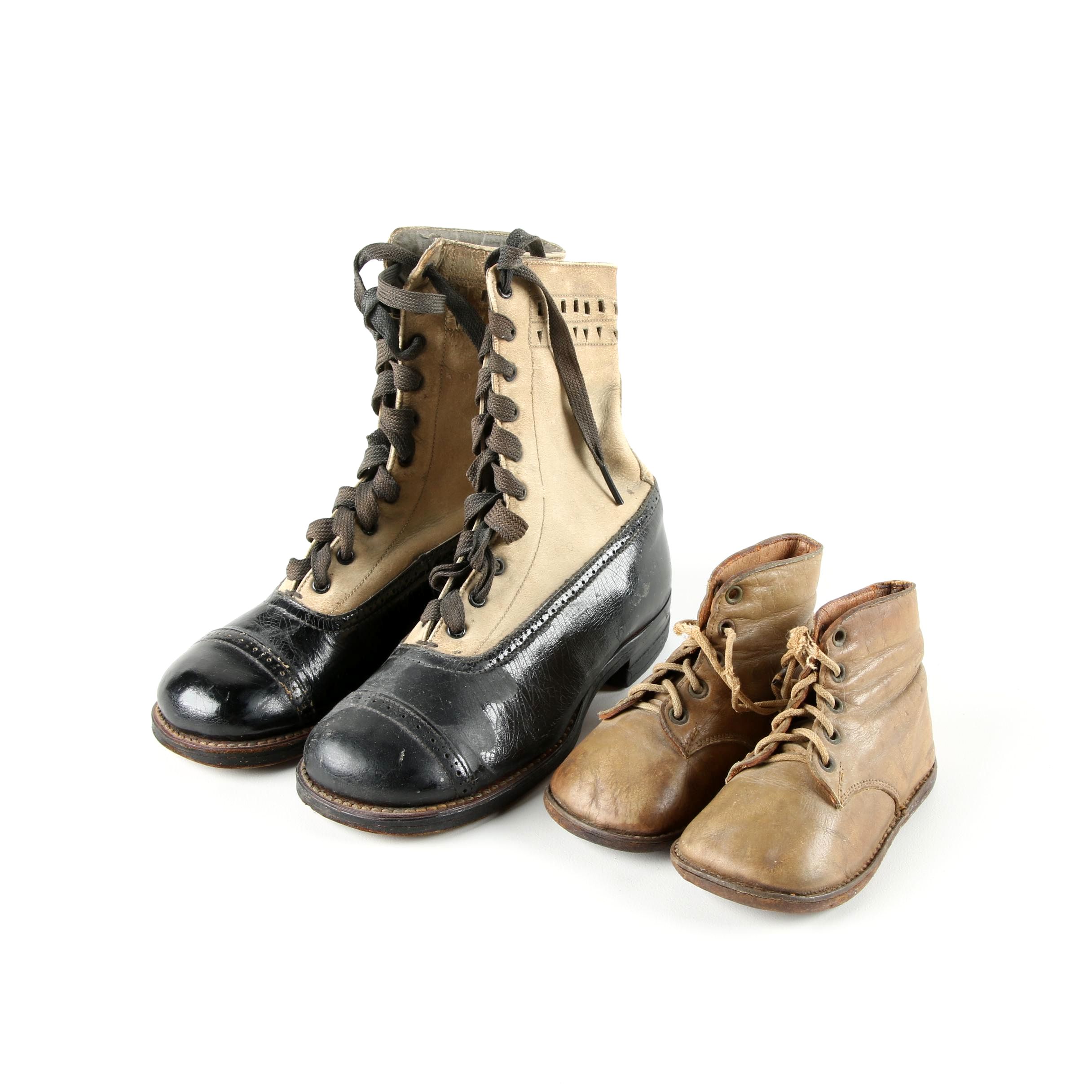 Children's Vintage Leather Shoes