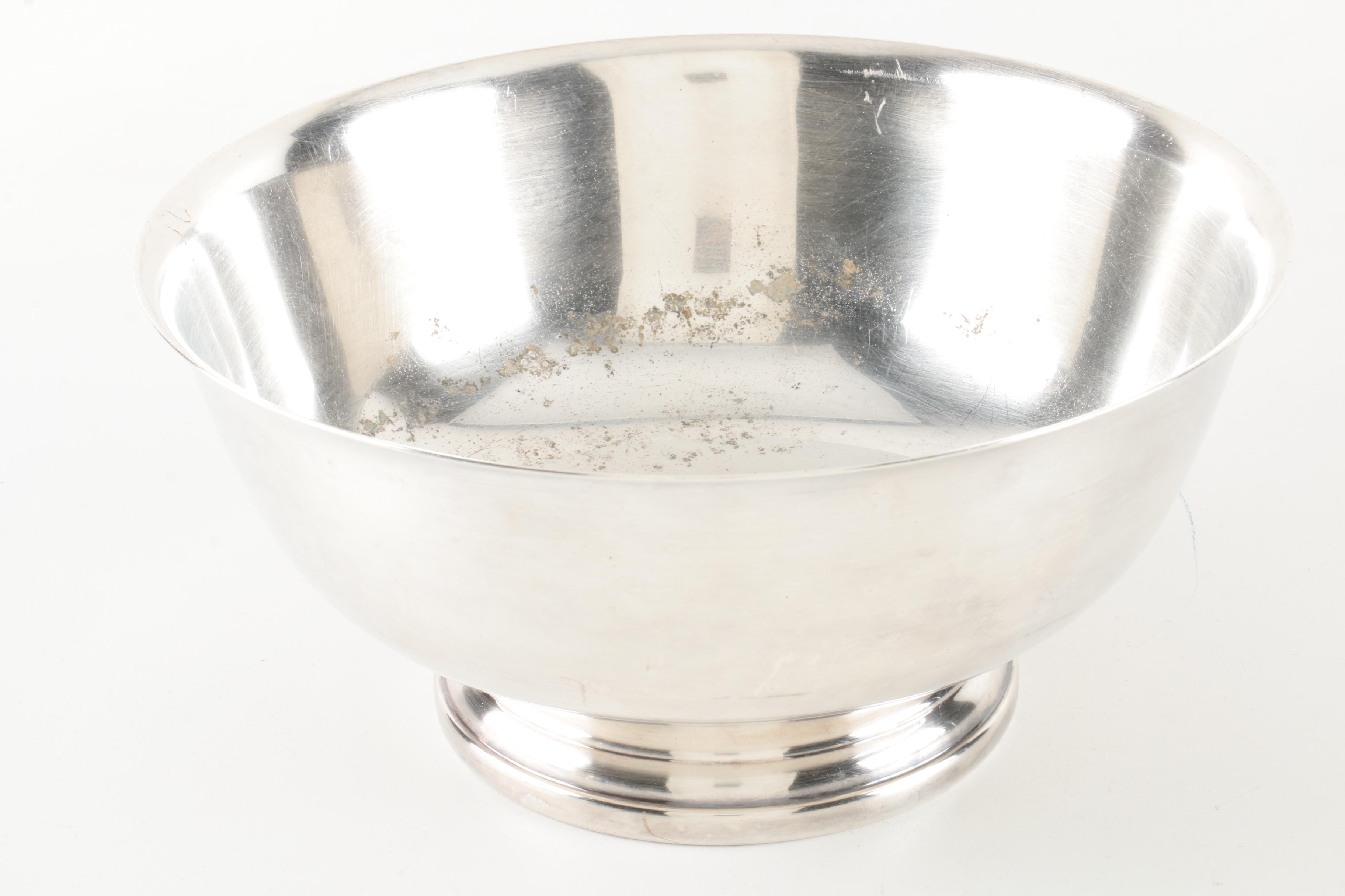 Gorham and Oneida Silver Plate Paul Revere Style Bowls