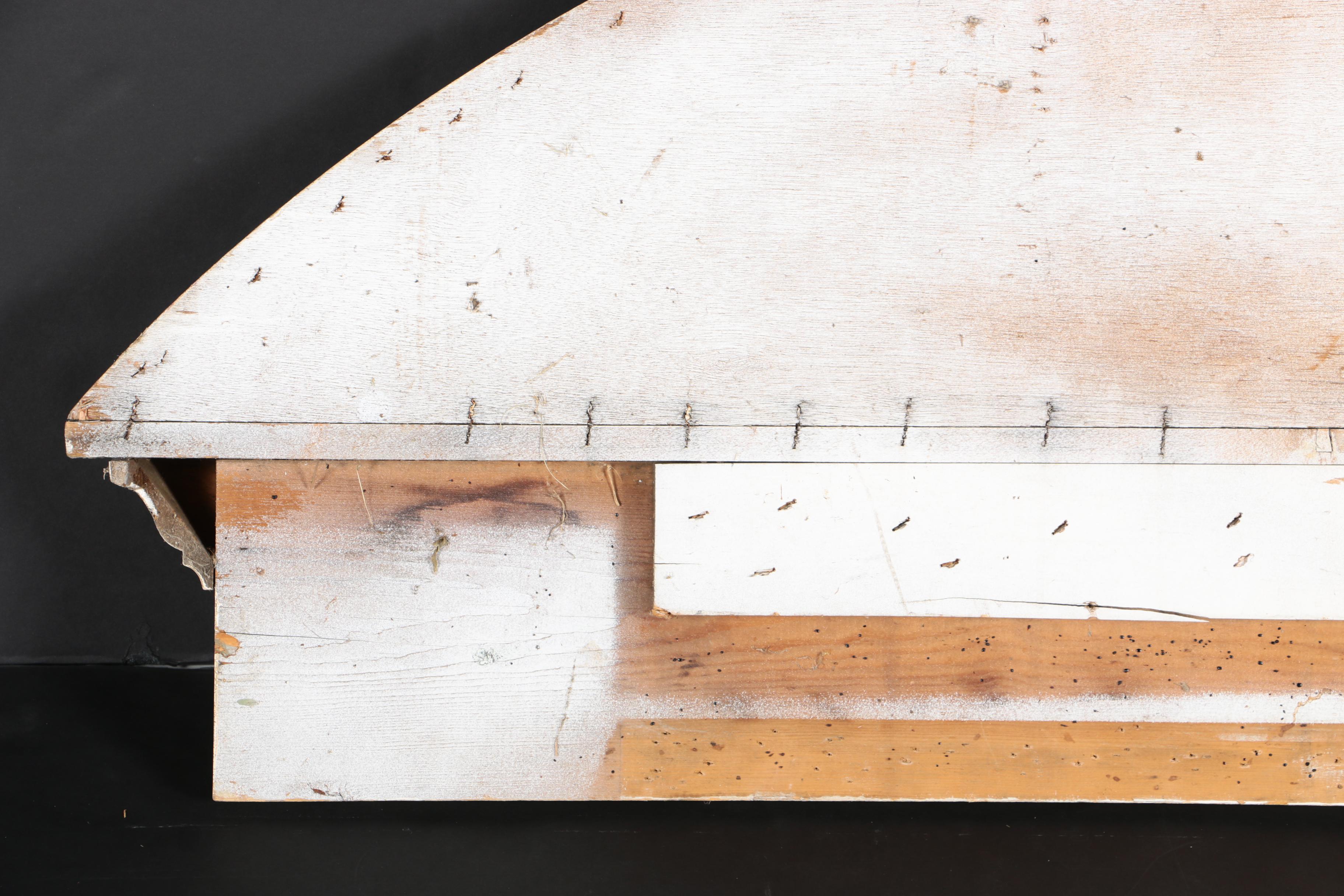 Wood Demilune Sunburst Window Pediment