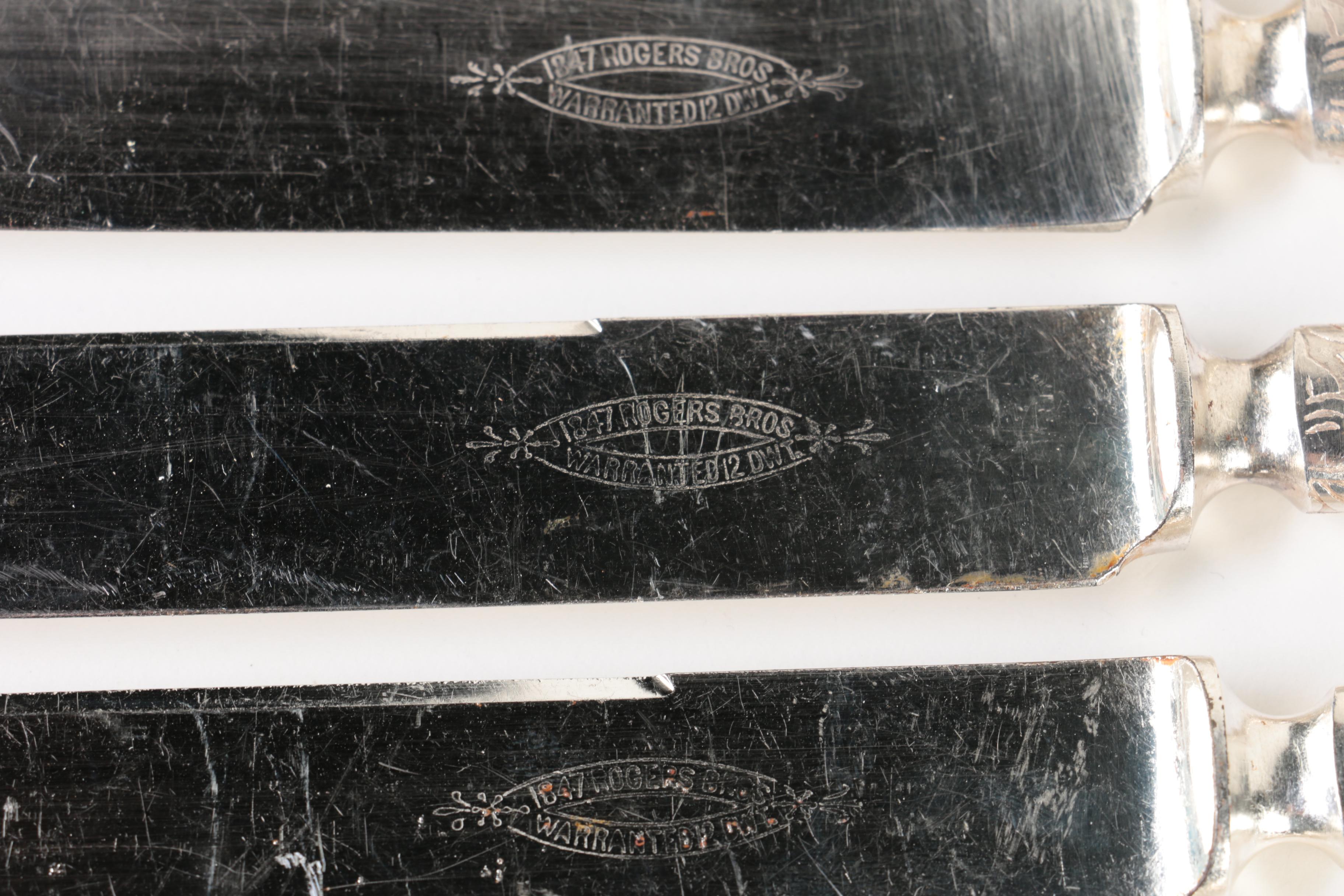 1847 Rogers Bros. Silver-Plated Forks and Knives