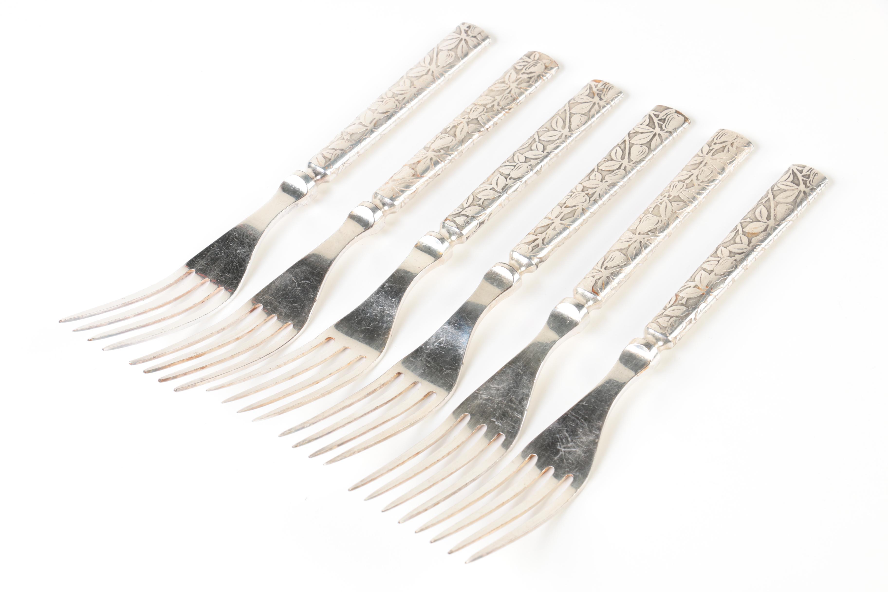 1847 Rogers Bros. Silver-Plated Forks and Knives