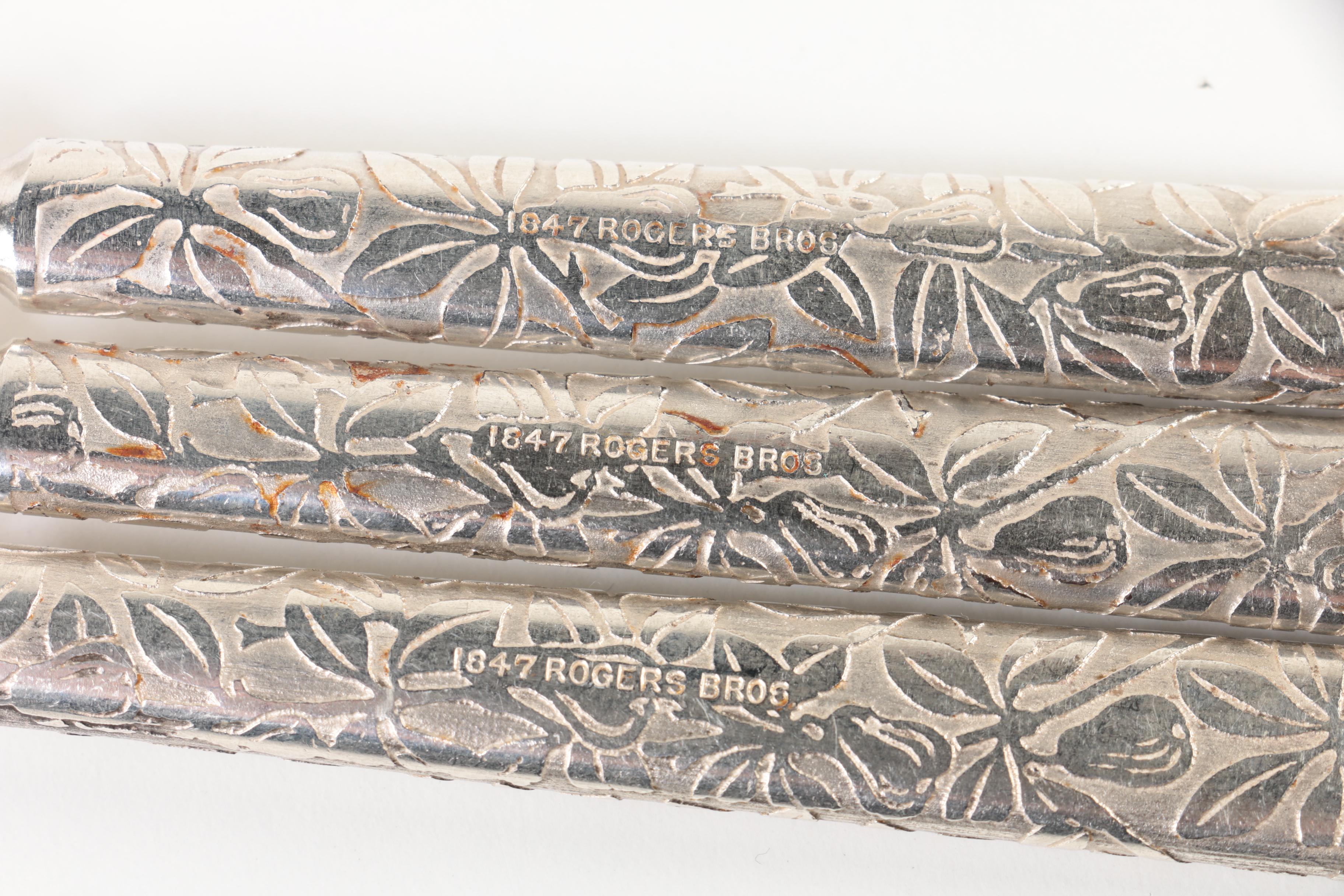 1847 Rogers Bros. Silver-Plated Forks and Knives